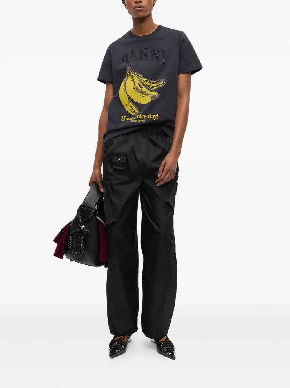 Camiseta Ganni Banana T4238 252 GANNI