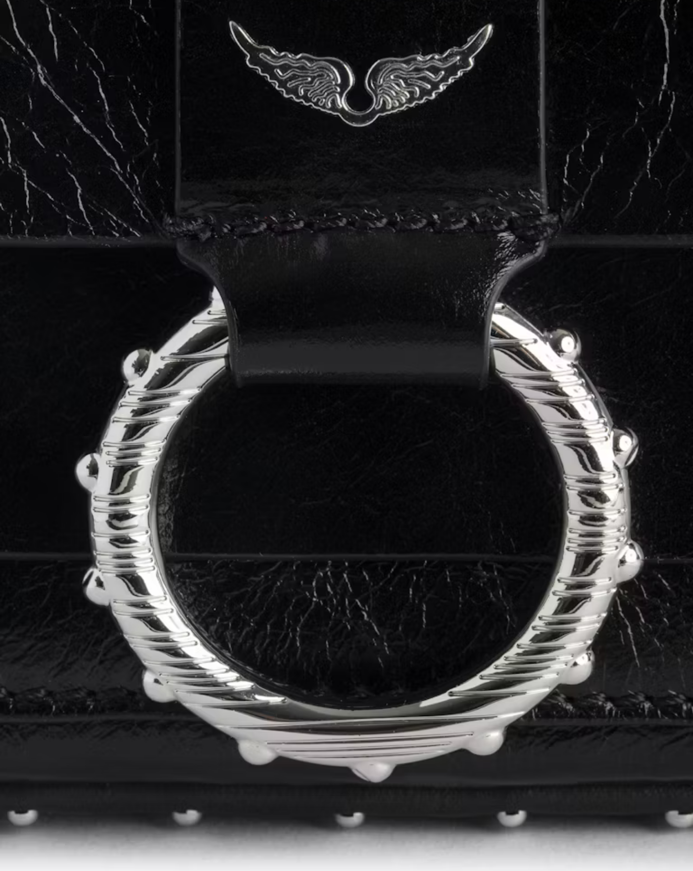 Bolso Zadig & Voltaire Kate Wallet Vintage Patent LWBA03910 BLACK 011 ZADIG & VOLTAIRE