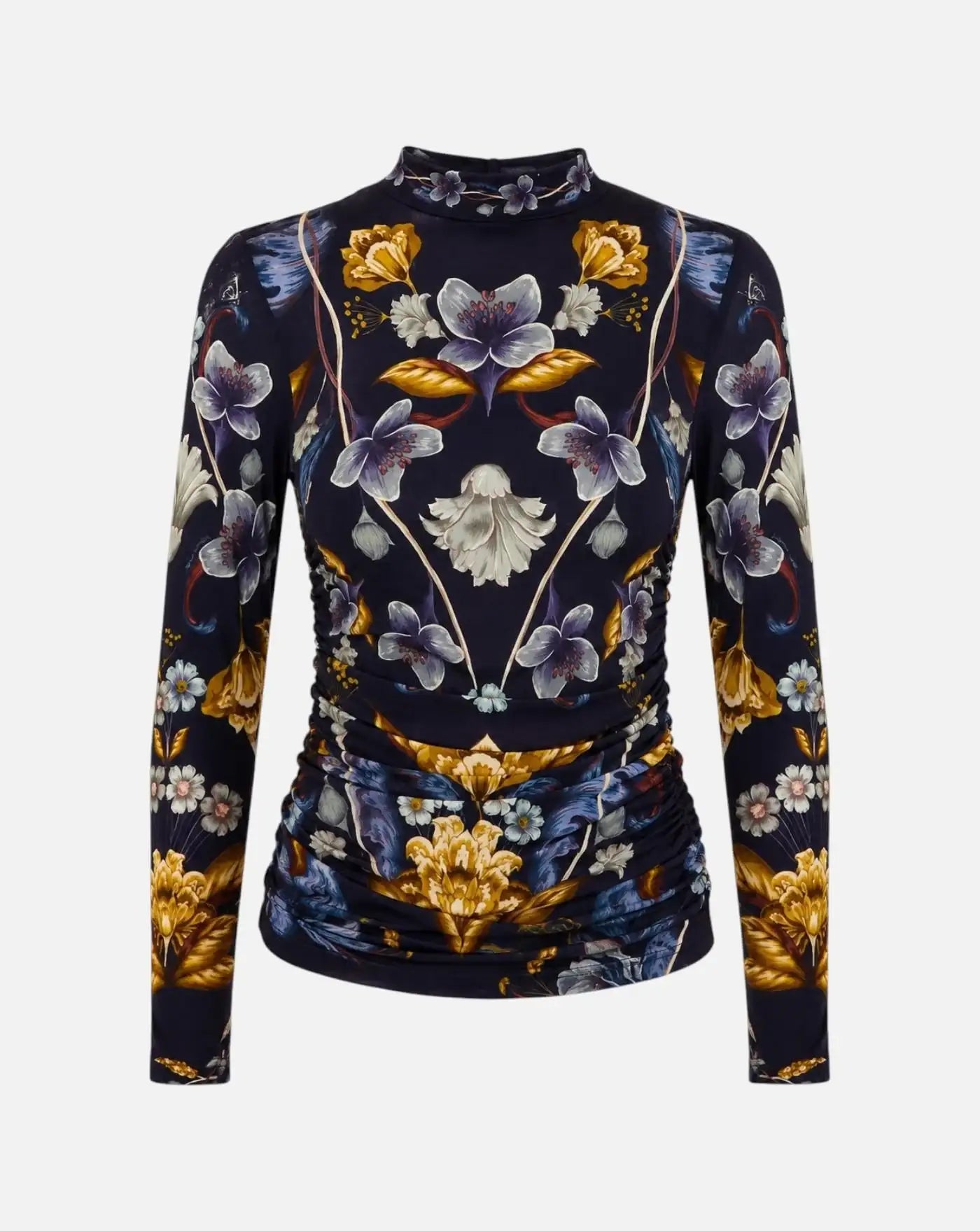 Jersey Farm Rio Golden Nature Navy Blue Blouse 368994 26051 GOLDEN NATURE NAVY FARM RIO