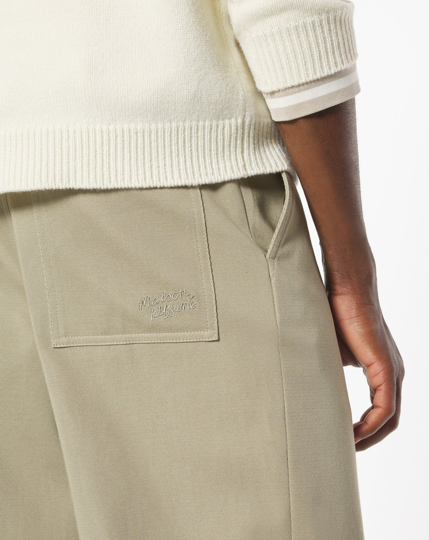 Pantalon Maison Kitsune Relaxed PM01119WW9028 0302 MAISON KITSUNE