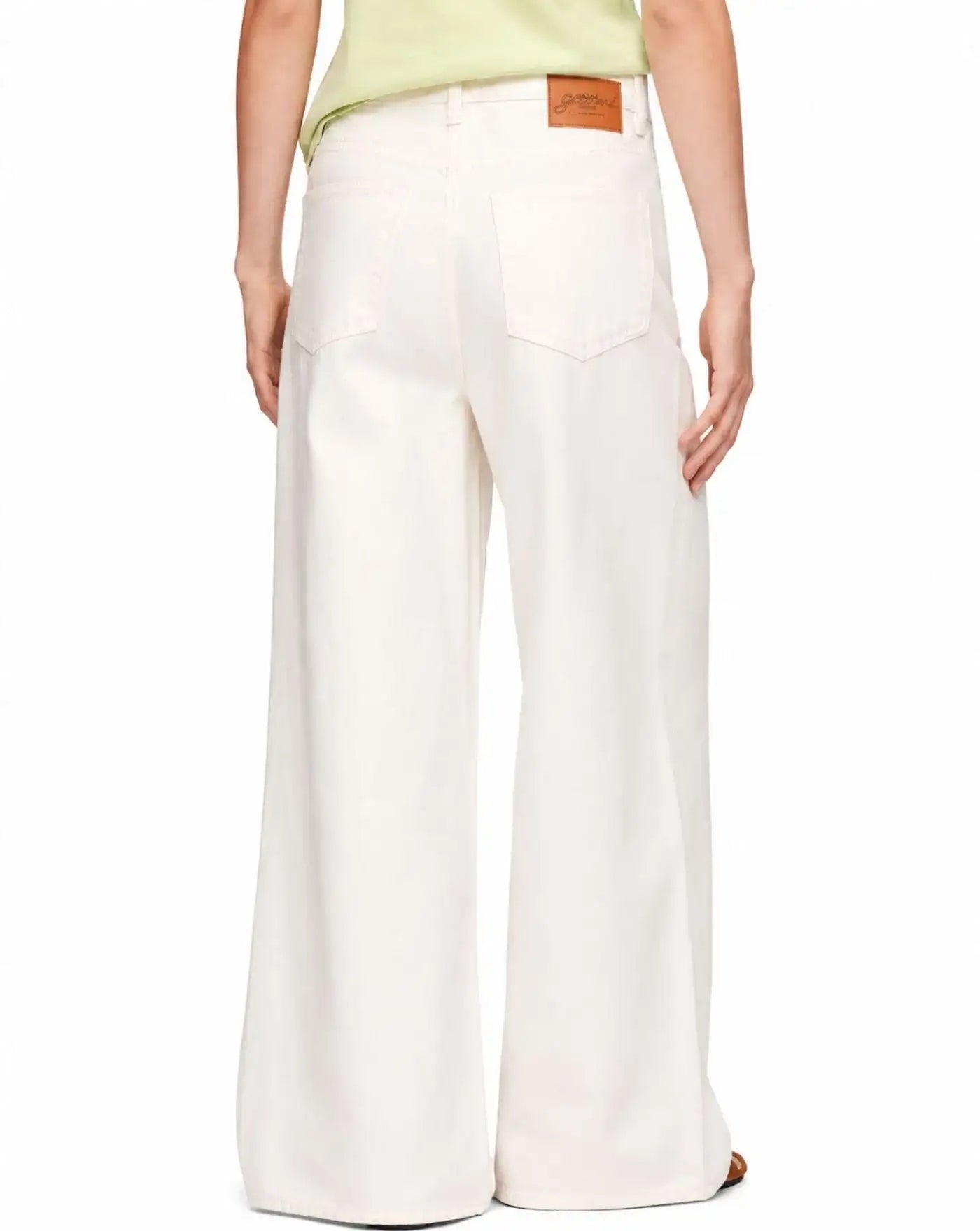 Pantalon Ganni White Denim Lari Jeans<BR/> A1190020 151 GANNI