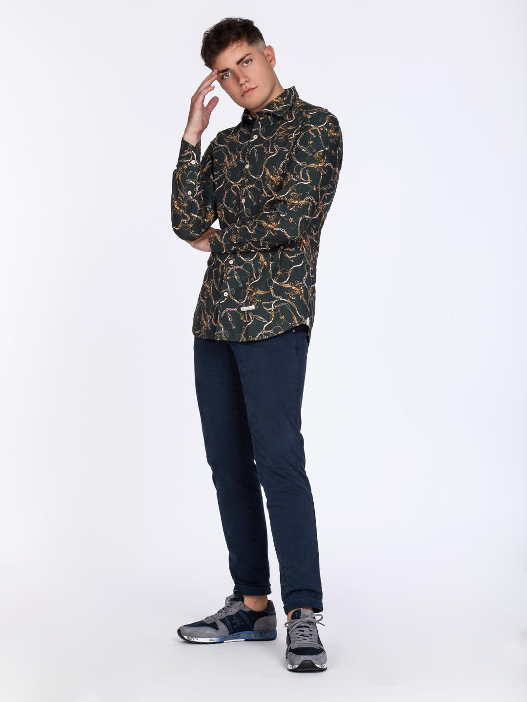 Camisa Tintoria Mattei Estampado 1RCWNJWFU1 60 TINTORIA MATTEI