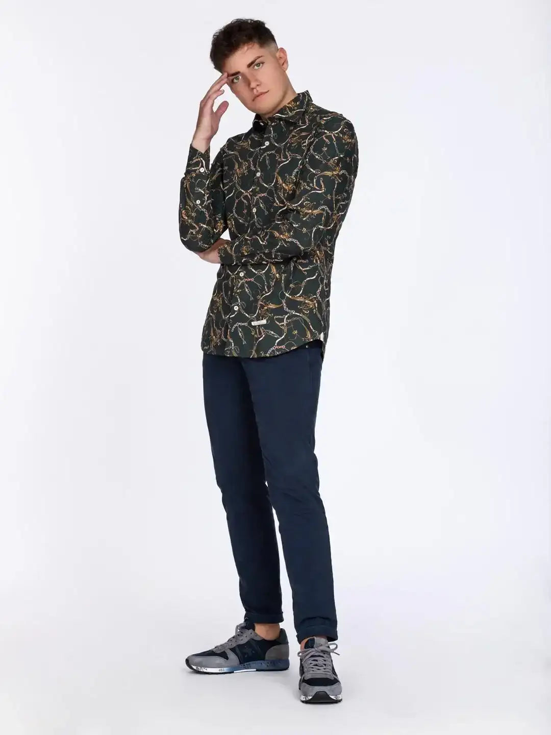 Camisa Tintoria Mattei Estampado 1RCWNJWFU1 60 TINTORIA MATTEI