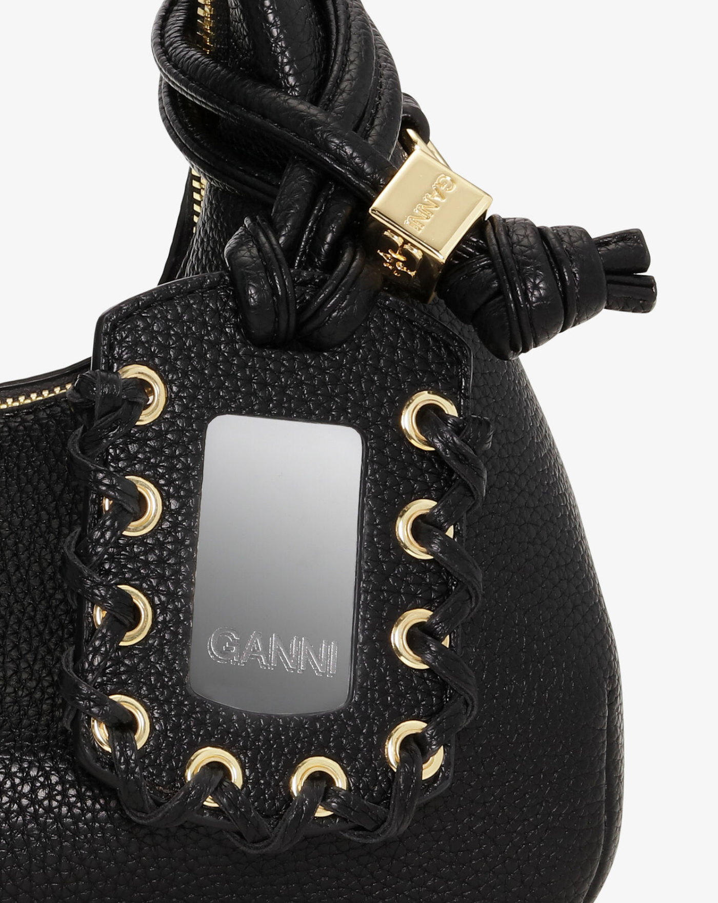Bolso Ganni Hobo Mini Grained A6976 099 GANNI