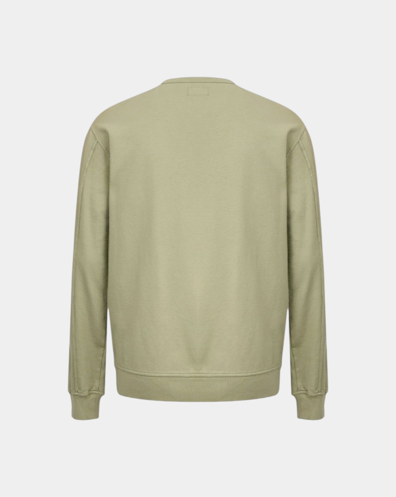 Sudadera C.P. Company Light Fleece Crewneck Sweatshirt 20CMSS711A002246G 610 MOSS GRAY C.P. COMPANY