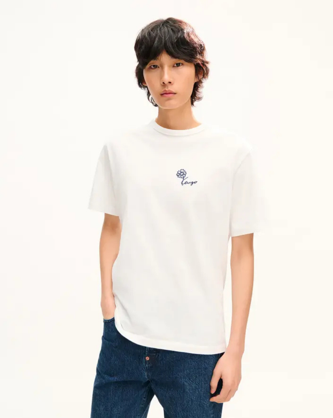 Camiseta Kenzo Tulip FG65TS2924SG 02 OFF WHITE KENZO