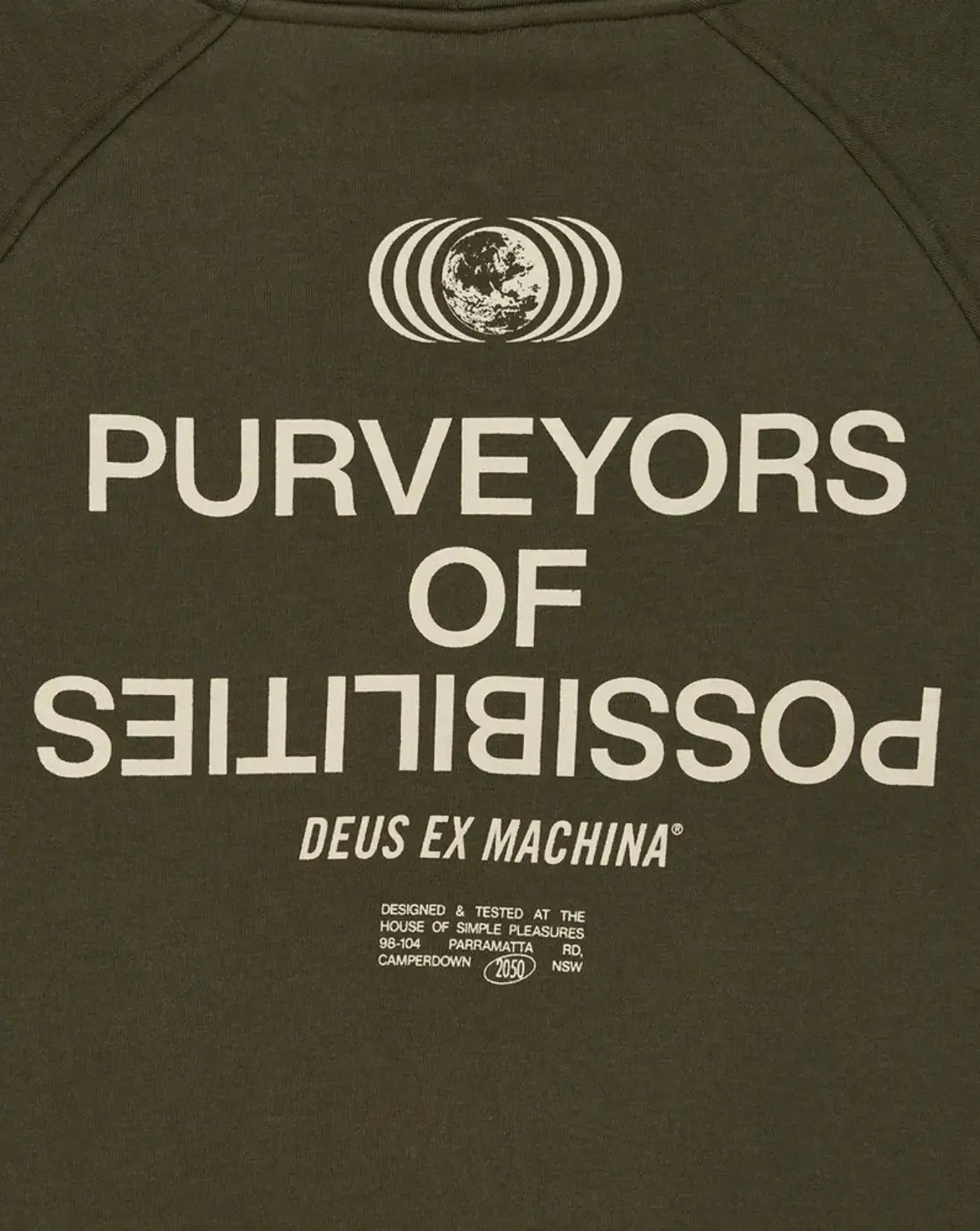 Sudadera Deux Ex Machina Axis Hoodie DMF258256 DARK OLIVE DEUS EX MACHINA