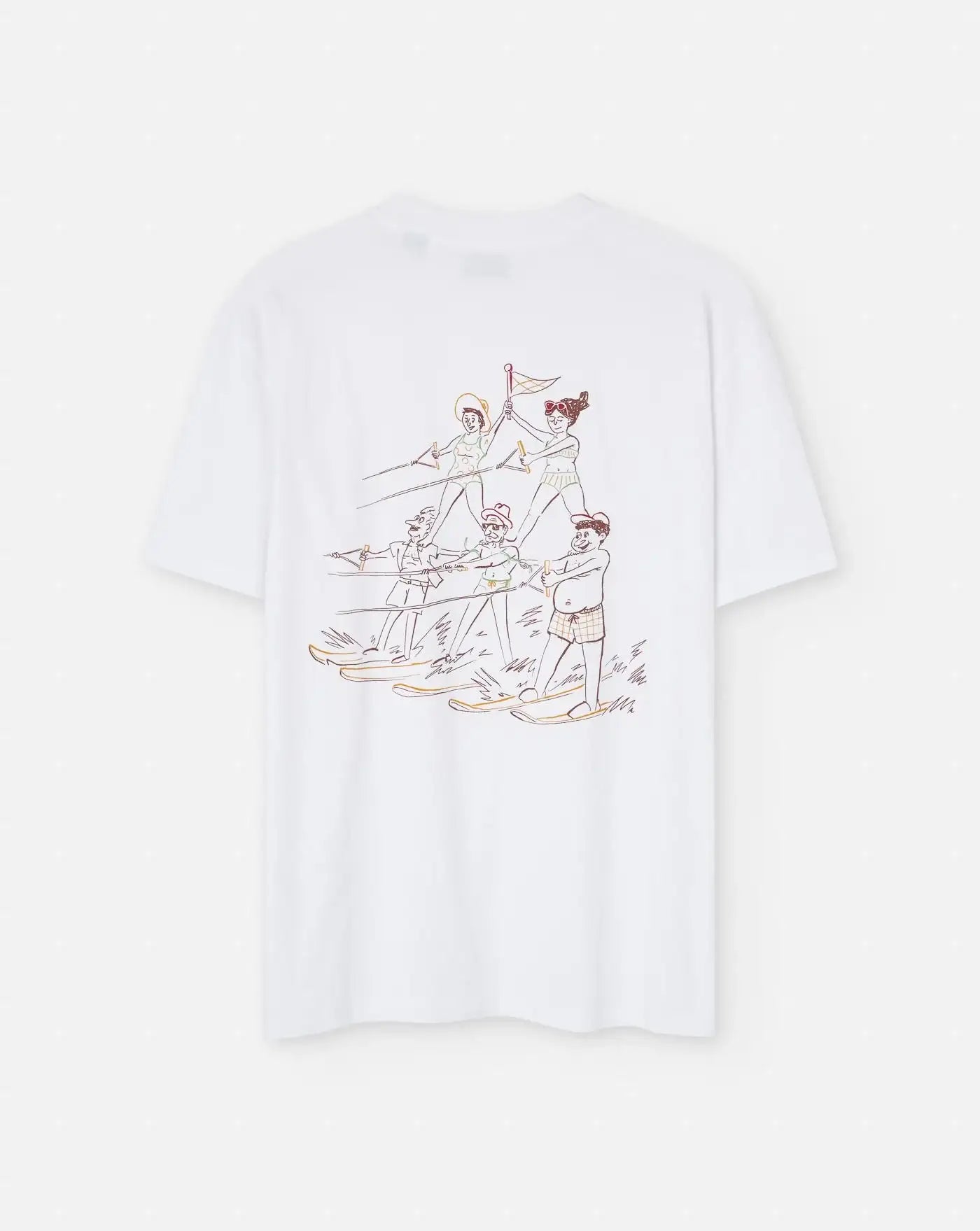 Camiseta Edmmond Acrobatics Water Skiing 1253022000 PLAIN WHITE EDMMOND
