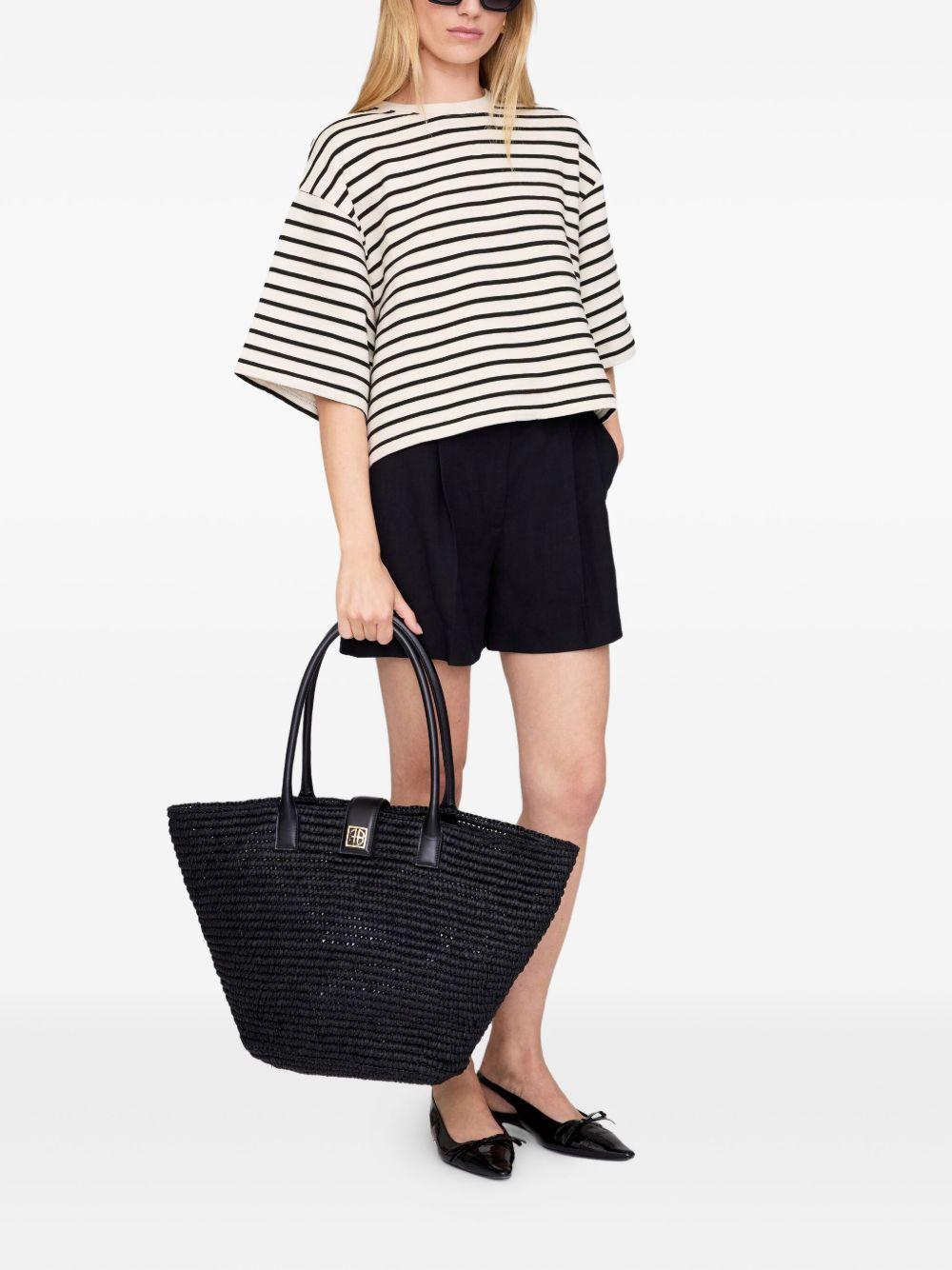 Bolso Anine Bing Lou Tote Monogram A1311223 BLACK ANINE BING