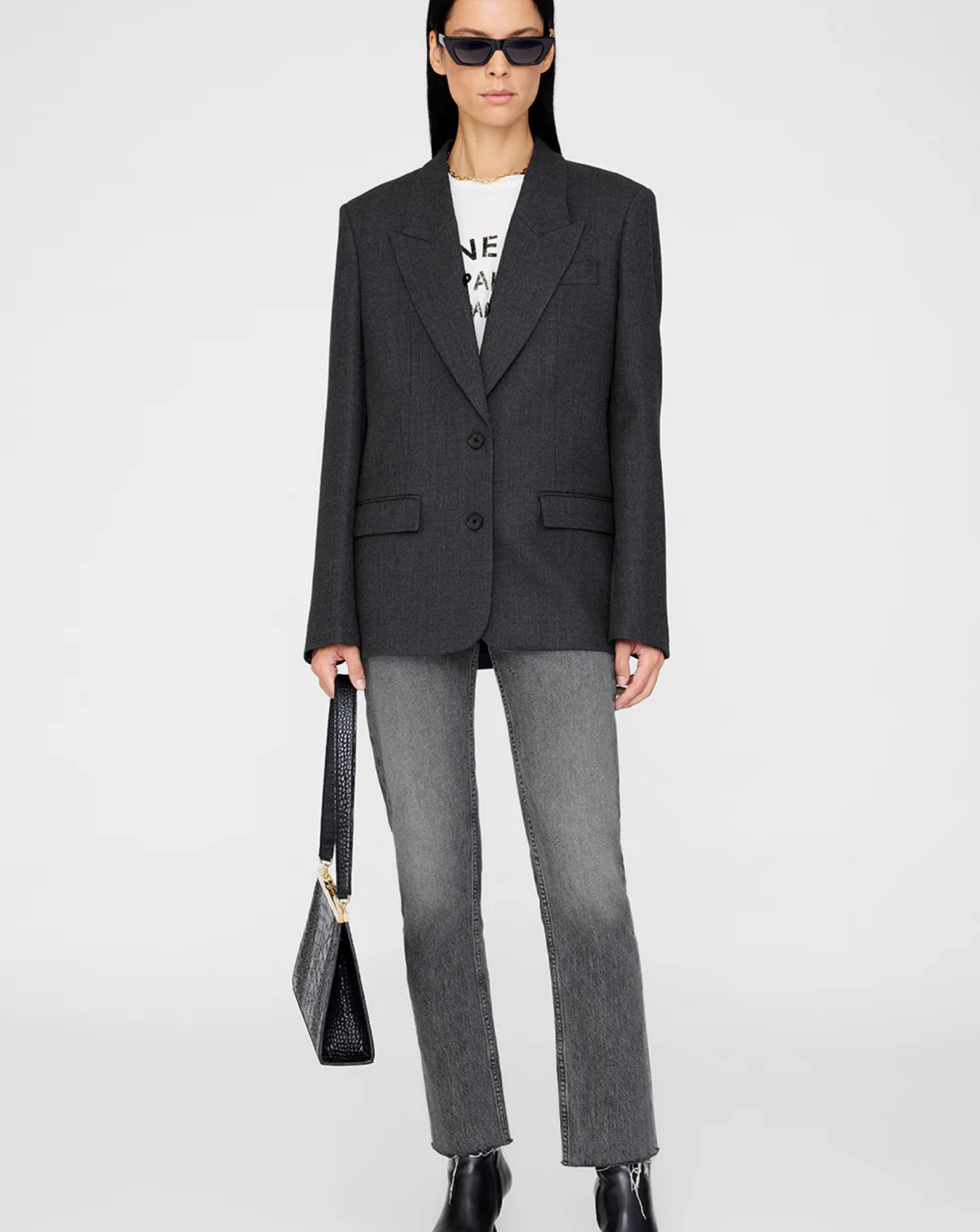 Americana Anine Bing Ross A0111467DGY11 DARK GREY ANINE BING