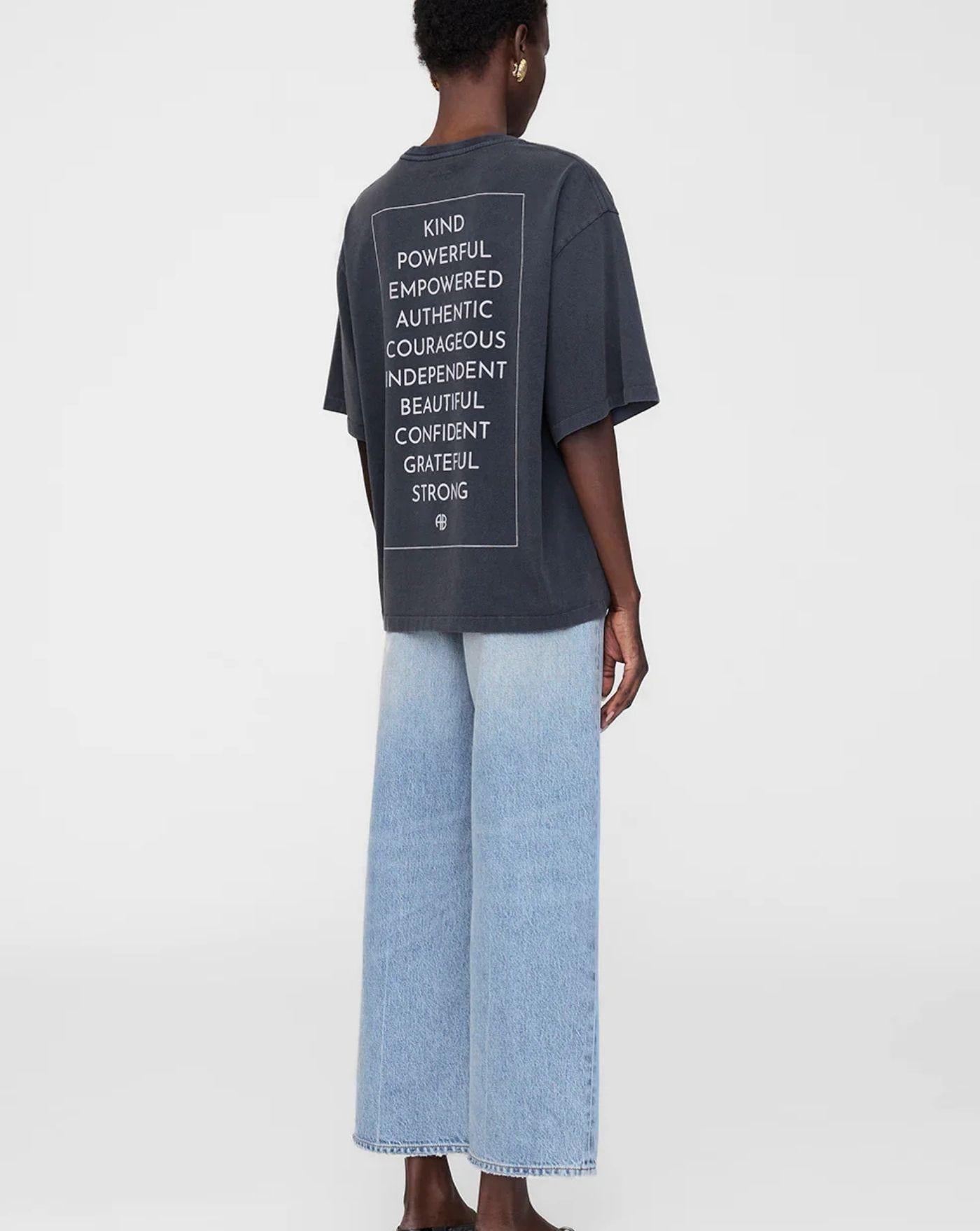 Camiseta Anine Bing Rudy A0811068 WASHED BLACK ANINE BING