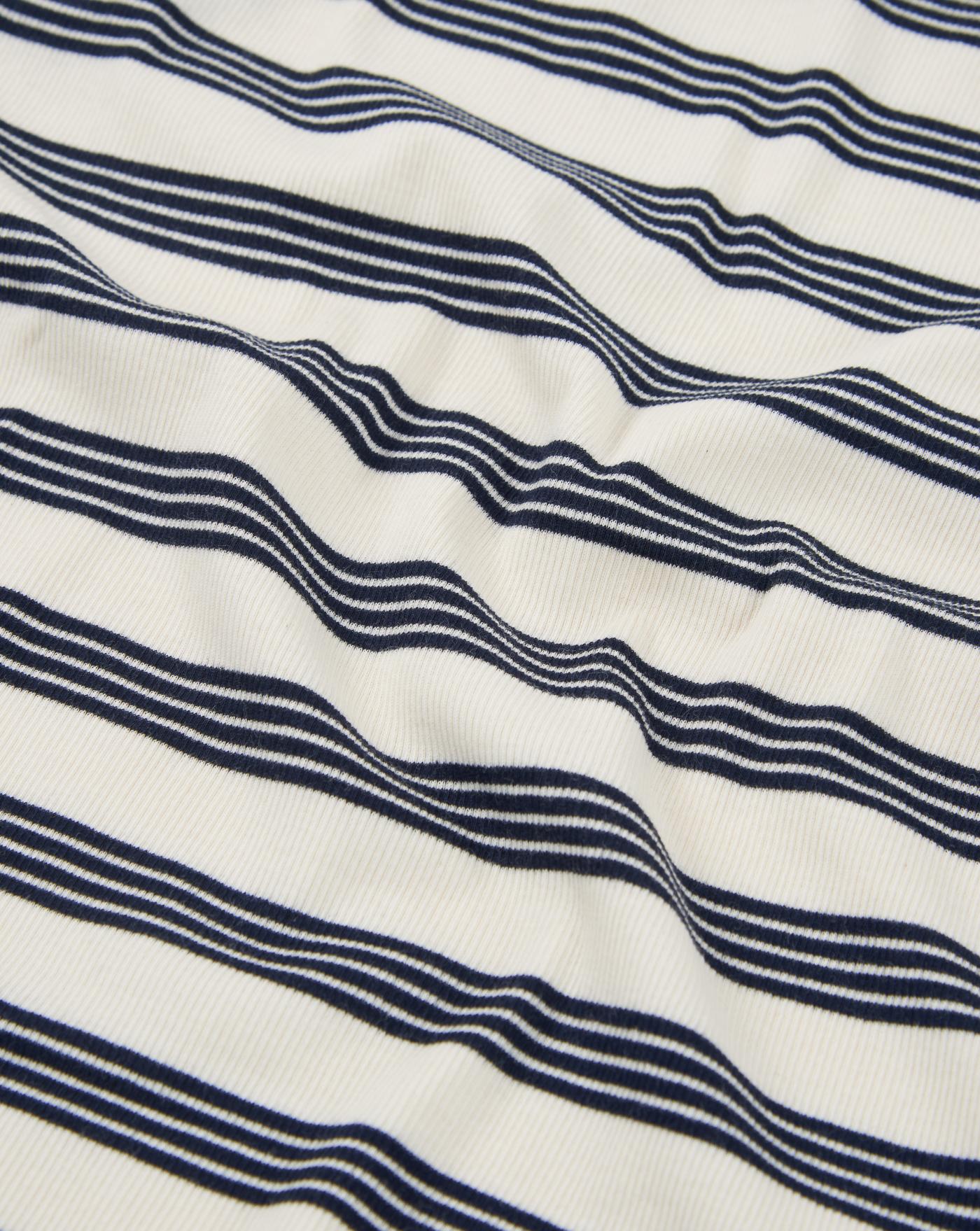 Top Ganni Striped Soft Cotton Rib Tank Top T4144 683 GANNI