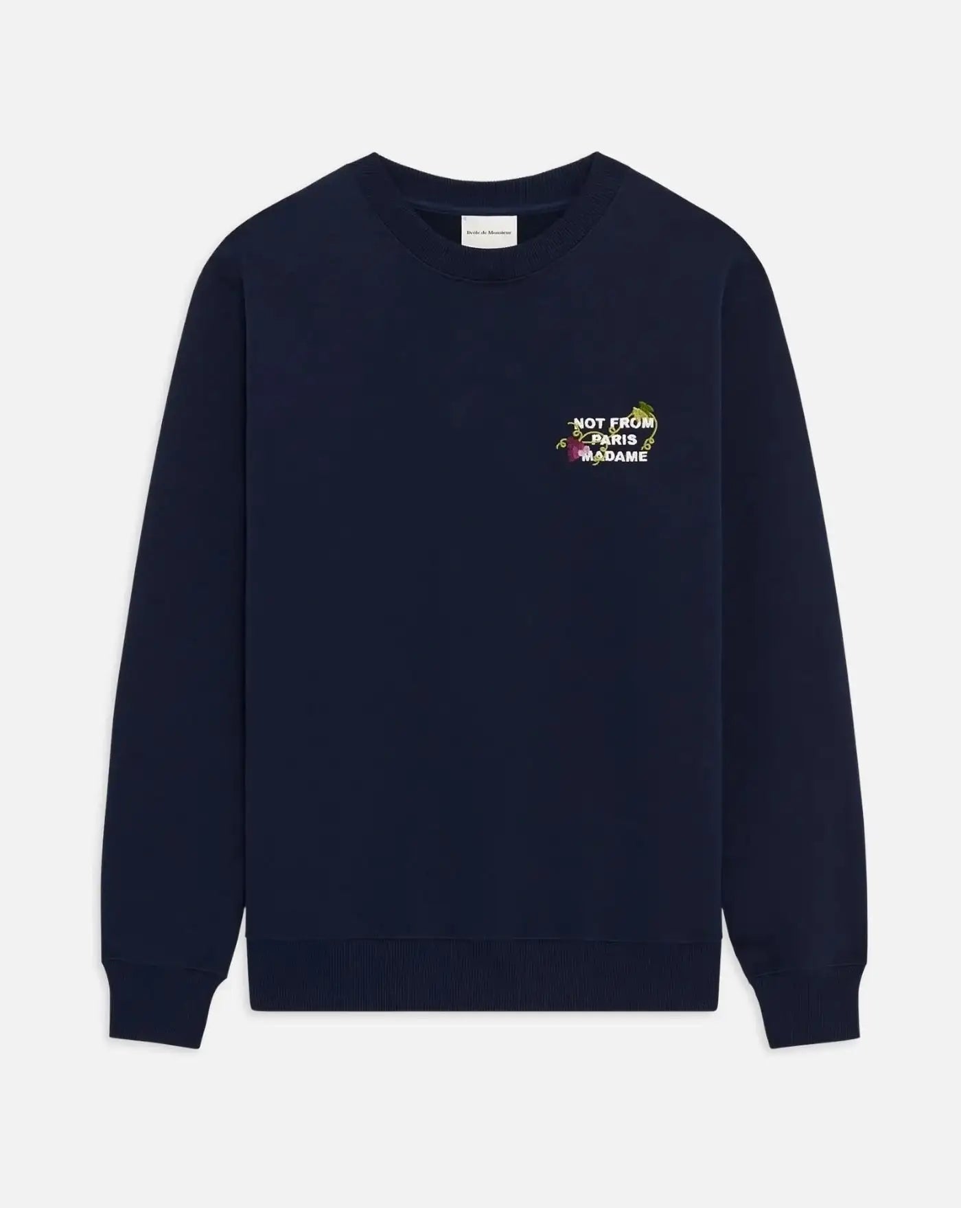 Sudadera Drole de Monsieur Vine Embroidered Slogan Sweatshirt SW209 CO127 NY DROLE DE MONSIEUR