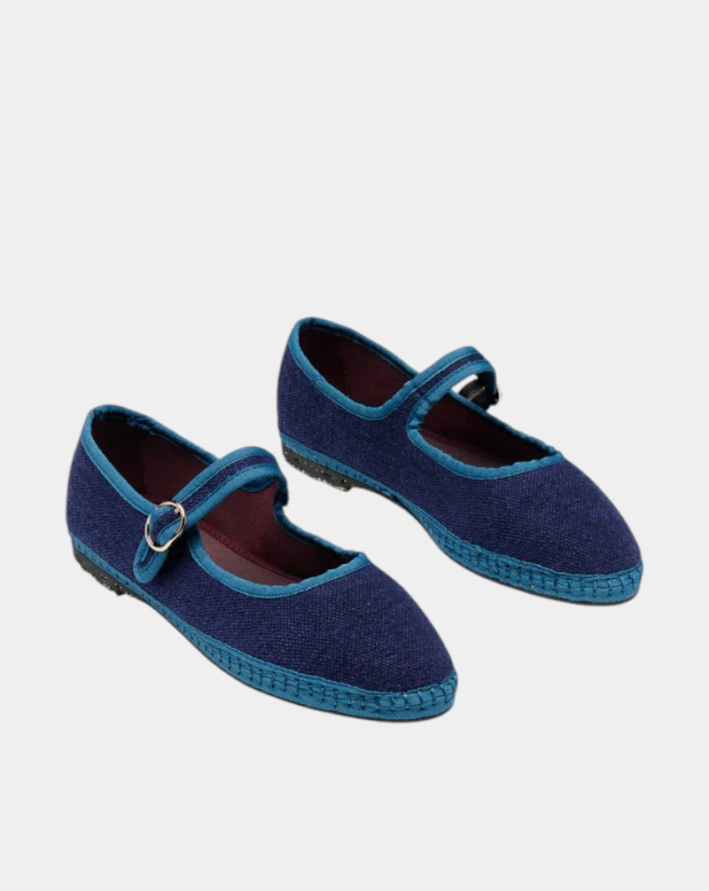 Bailarinas Flabelus Mary Jane Montague MONTAGUE TEXLESS TERCIOPELO FLABELUS