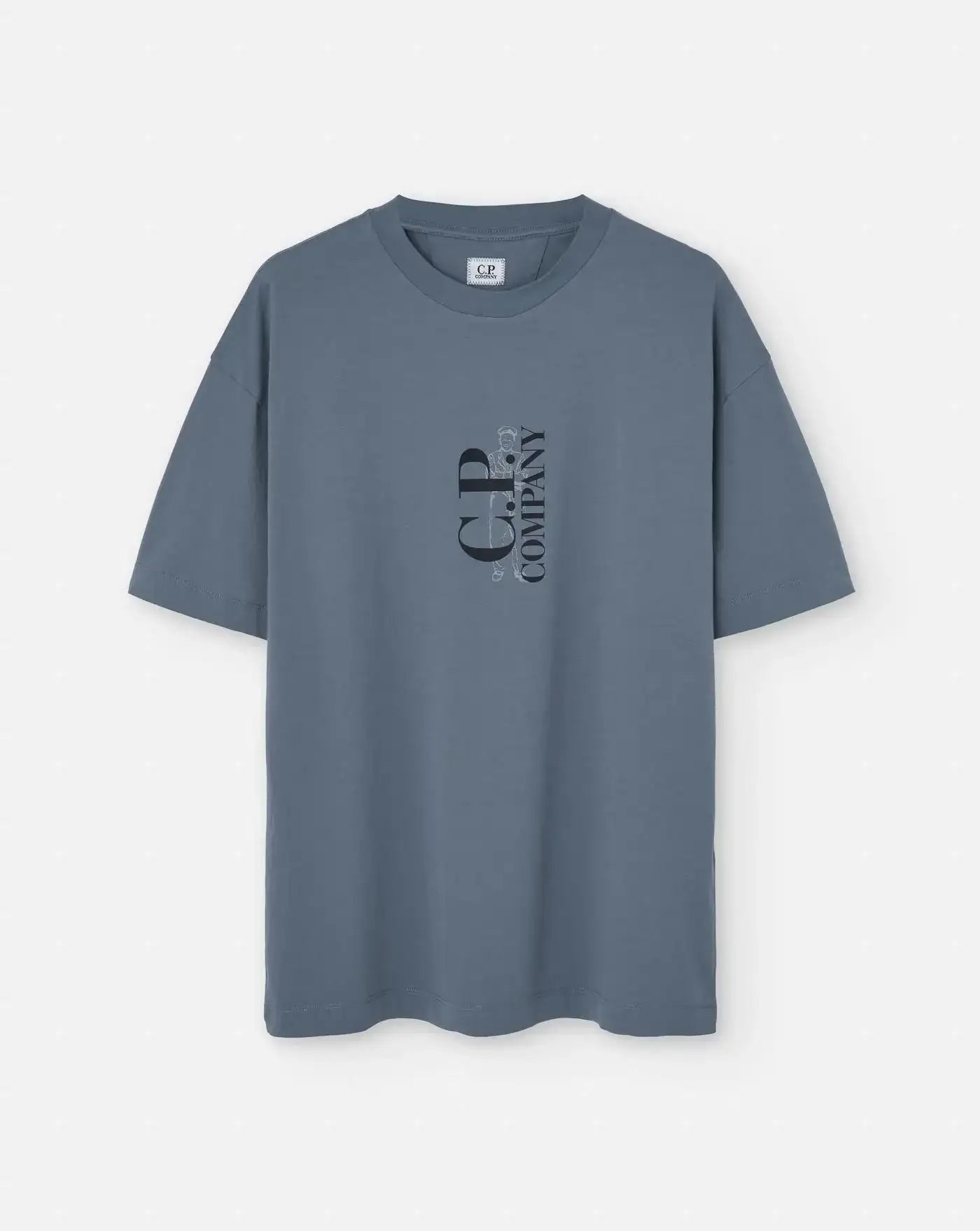 Camiseta C.P. Company Chest Logo 18CMTS177A005100W 872 C.P. COMPANY