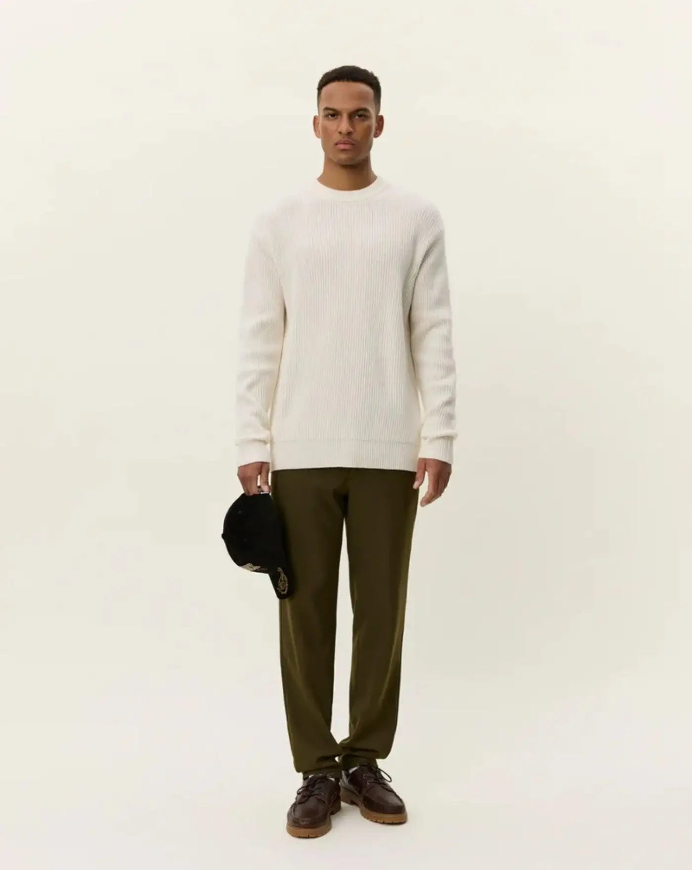Jersey Les Deux Eddie Wool Rib Crewneck Knit 1000471 215 LES DEUX