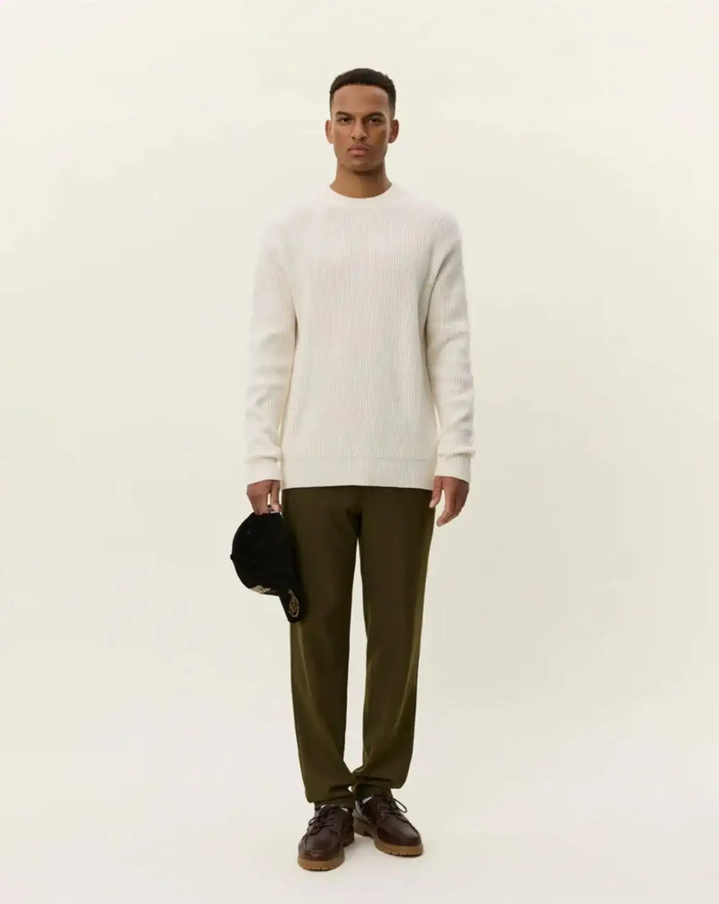 Jersey Les Deux Eddie Wool Rib Crewneck Knit 1000471 215 LES DEUX