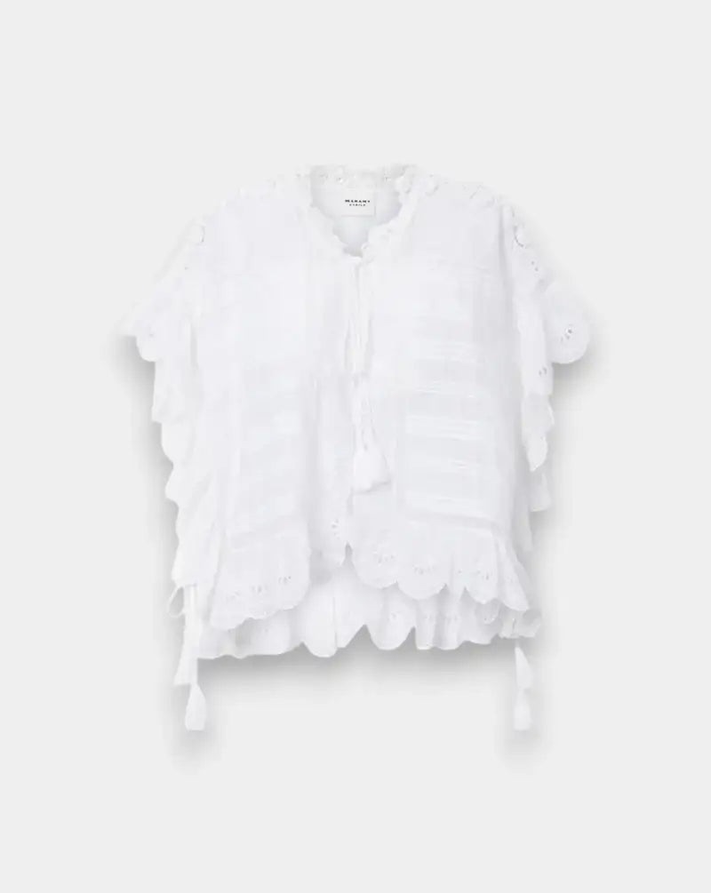 Blusa Isabel Marant Payton HT0768FAD1J05E 20WH ISABEL MARANT