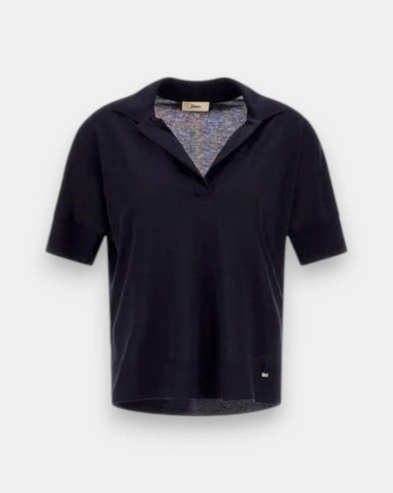 Polo Herno Glam Knit Effect JPL00113D 520569200 HERNO