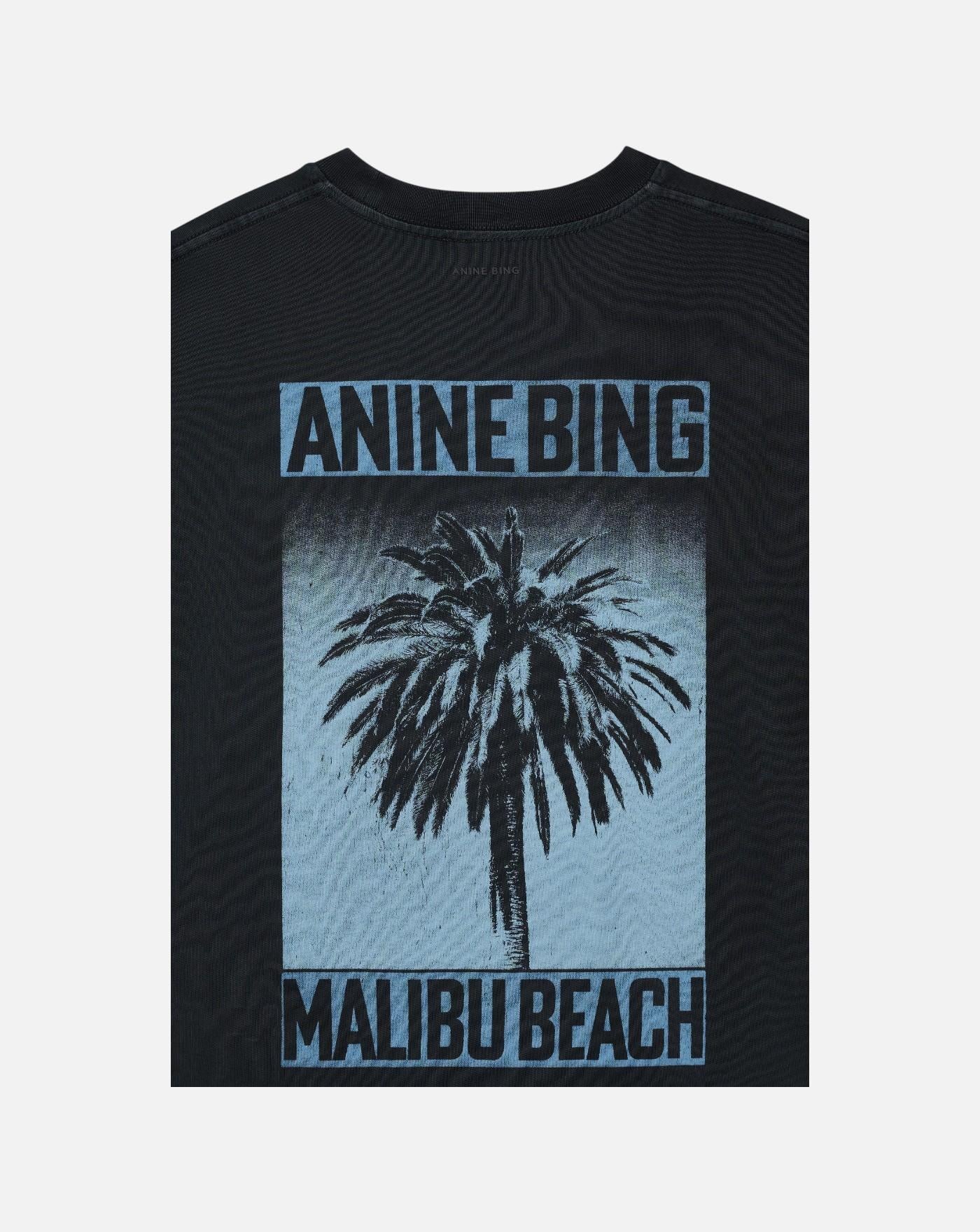 Camiseta Anine Bing CADE TEE PALM - WASHED BLACK A0812312WBL1 WHASHED BLACK ANINE BING