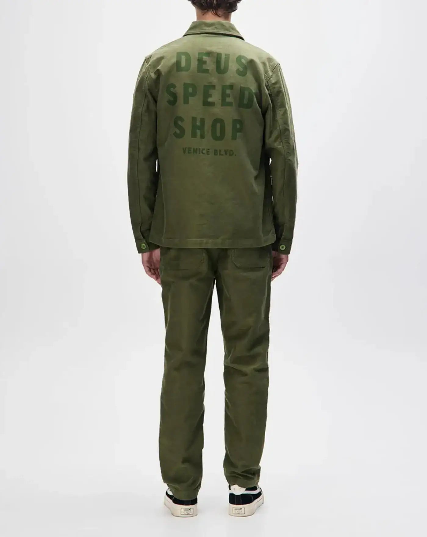 Chaqueta Deux Ex Machina Speedshop Chore Jacket DMF255418 CYPRESS GREEN DEUS EX MACHINA