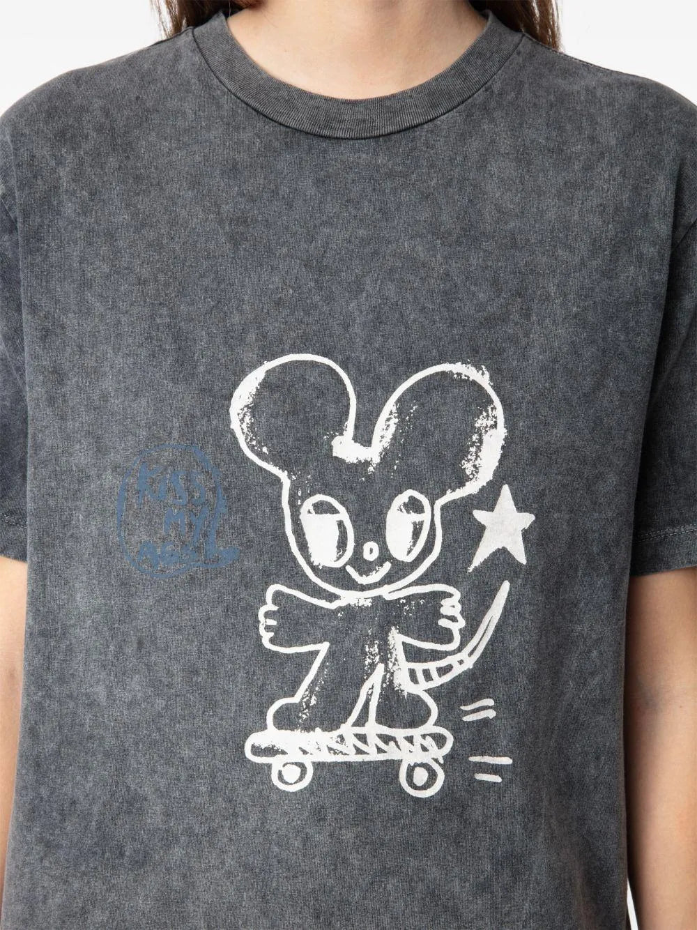 Camiseta Zadig & Voltaire Edwin Bc Happy Mouse JWTS02805 CARBONE 21 ZADIG & VOLTAIRE