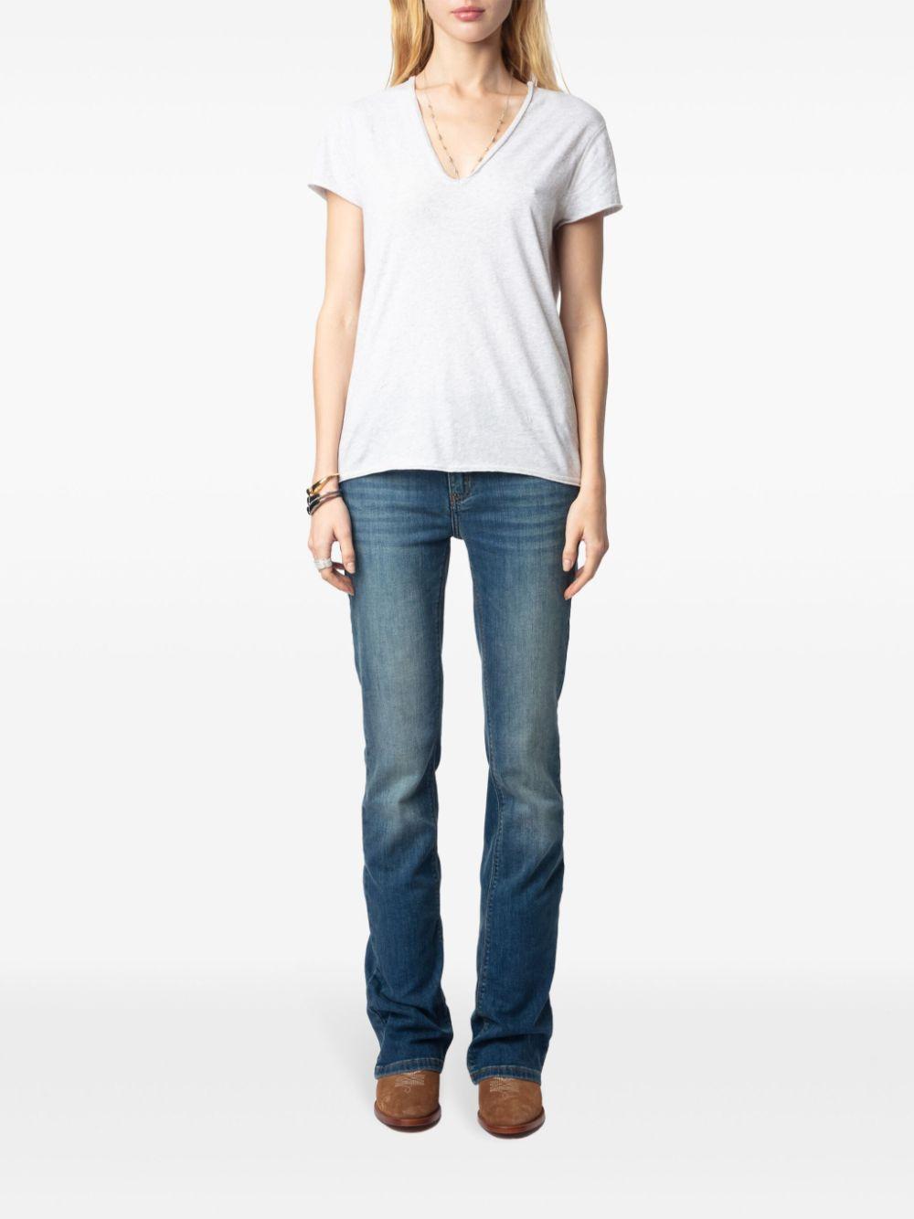 Camiseta Zadig & Voltaire Story Cl Fishnet Call me Baby JWTS02680 GRIS ZADIG & VOLTAIRE