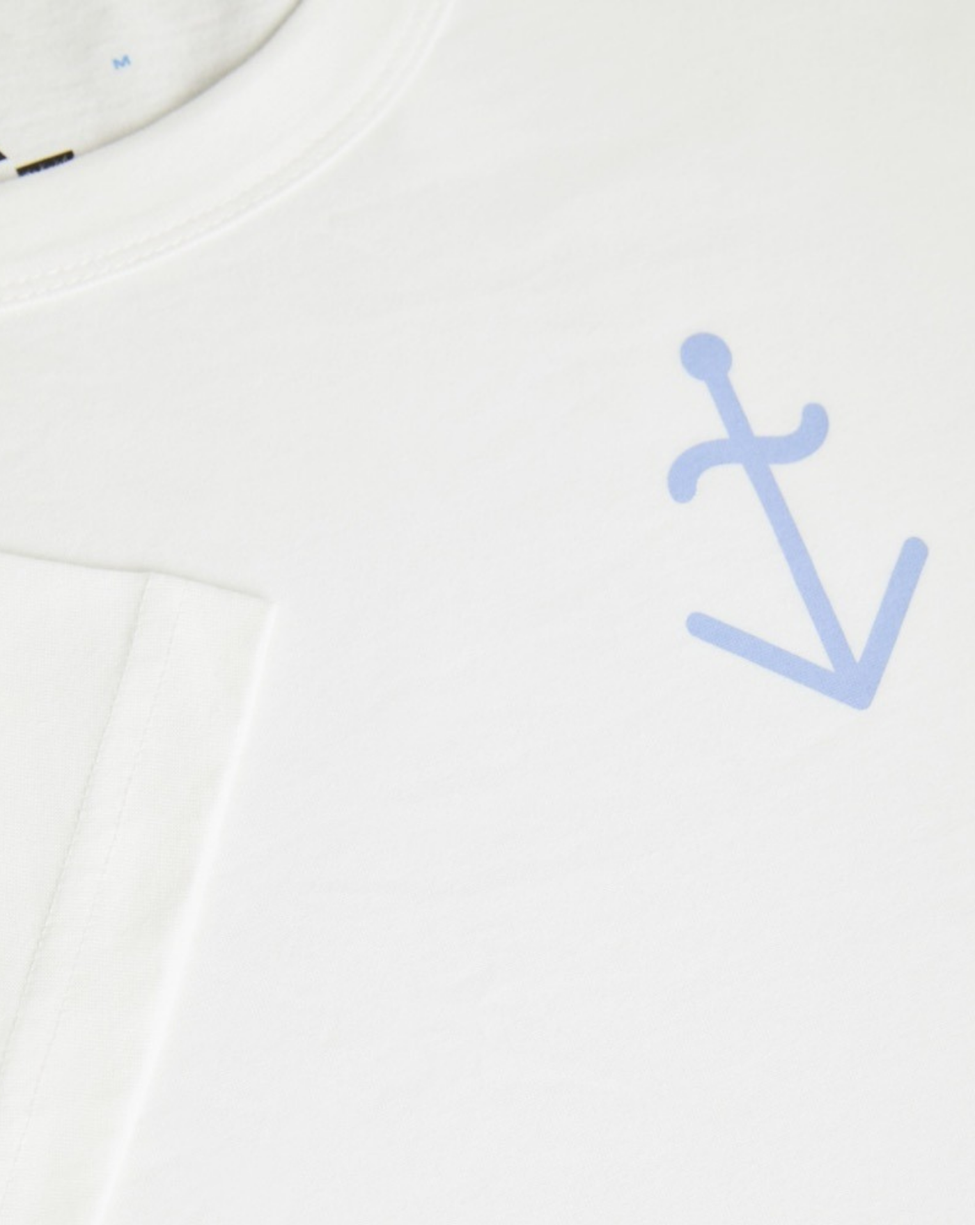 Camiseta La Paz Dantas Logo SS260080220 OFF-WHITE/ WIND BLUE LOGO LA PAZ