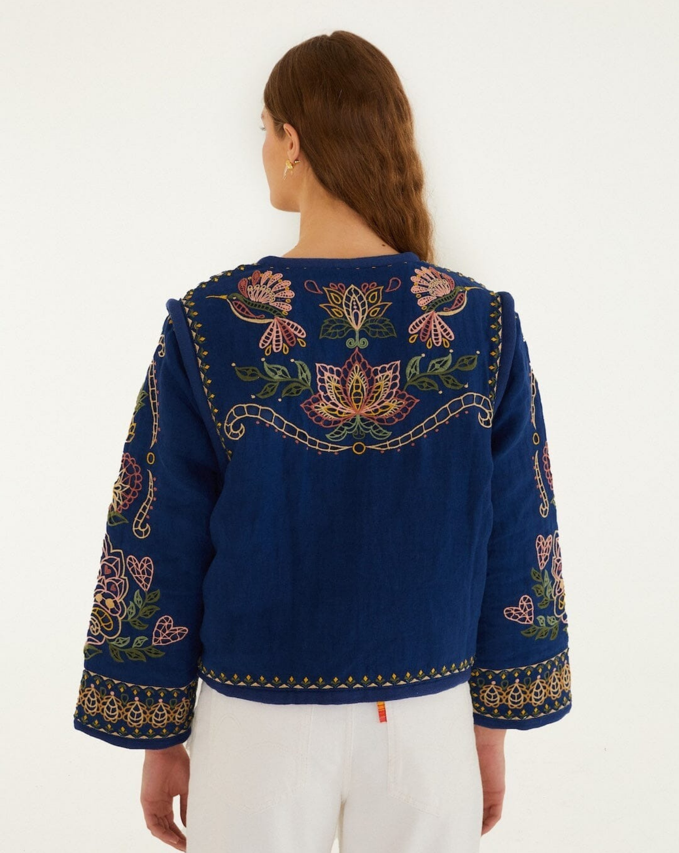 Chaqueta Farm Rio Embroidered Pockets Richelieu Jacket 352001 L0077 FARM RIO