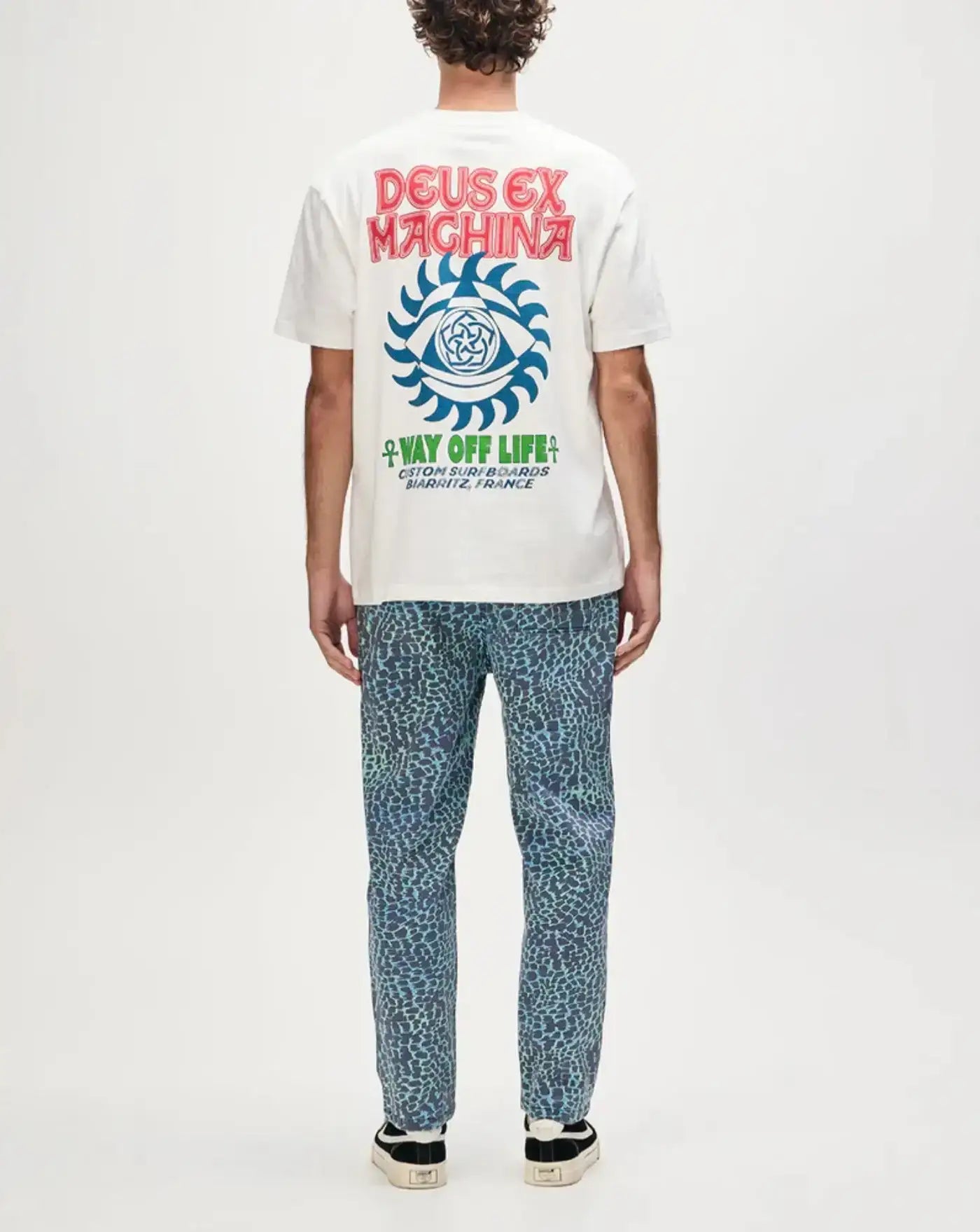 Camiseta Deus Ex Machina Crank DMF251220B VINTAGE WHITE DEUS EX MACHINA