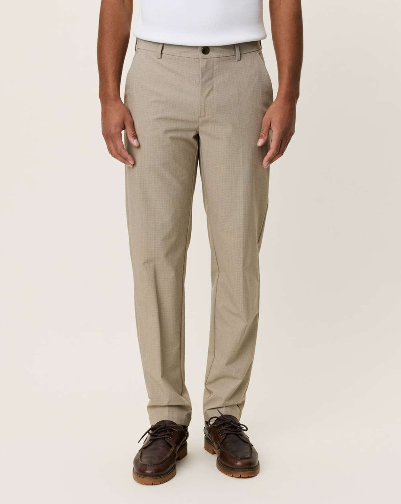 Pantalon Les Deux Como Reg Mini Check Pants 1001322 810 LES DEUX