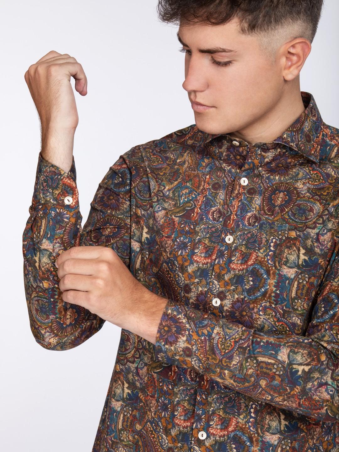 Camisa Tintoria Mattei Estampado 1RC4NJWFR2 25 TINTORIA MATTEI