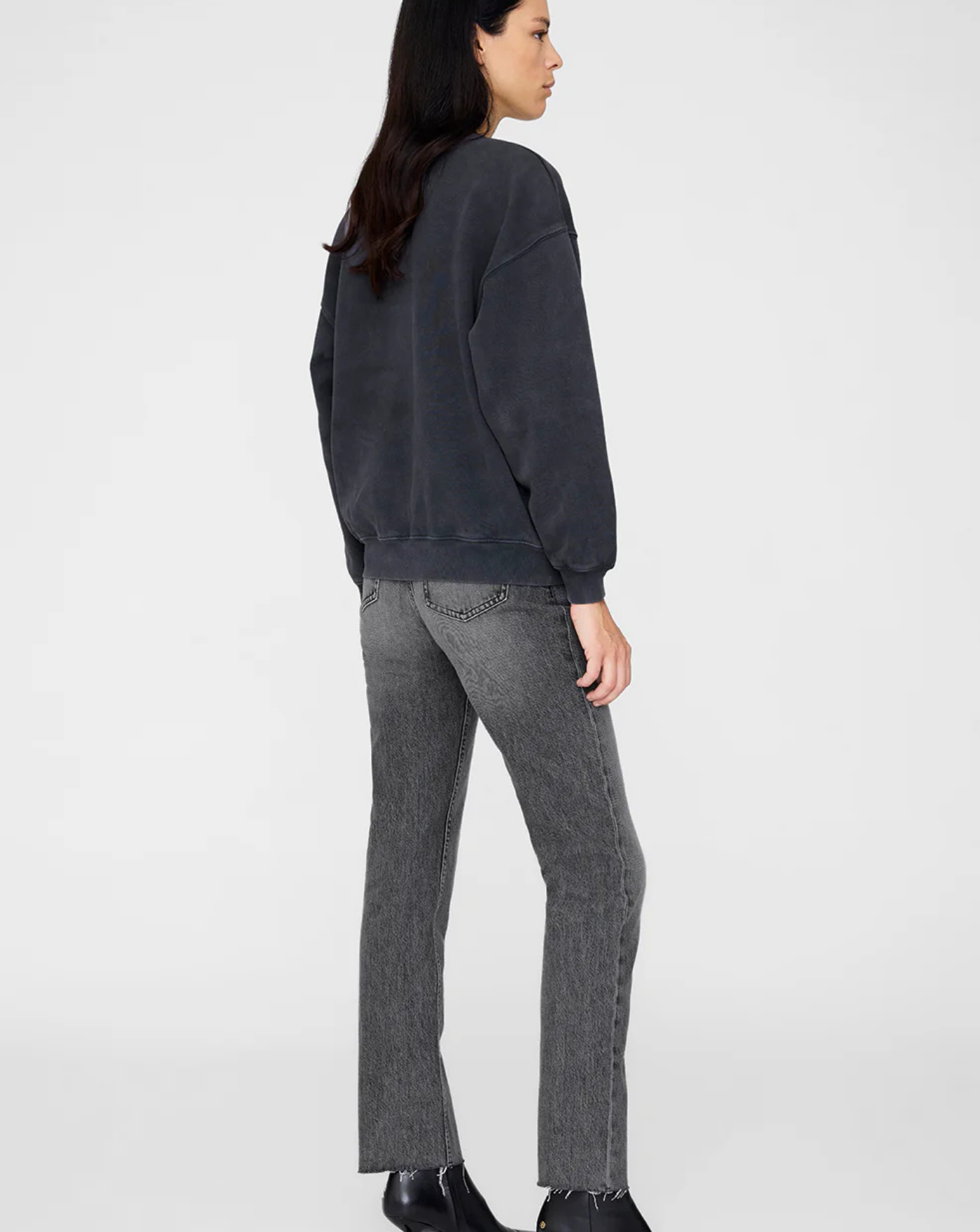 Sudadera Anine Bing Spencer Leopard A0811720WBL1 WASHED BLACK ANINE BING