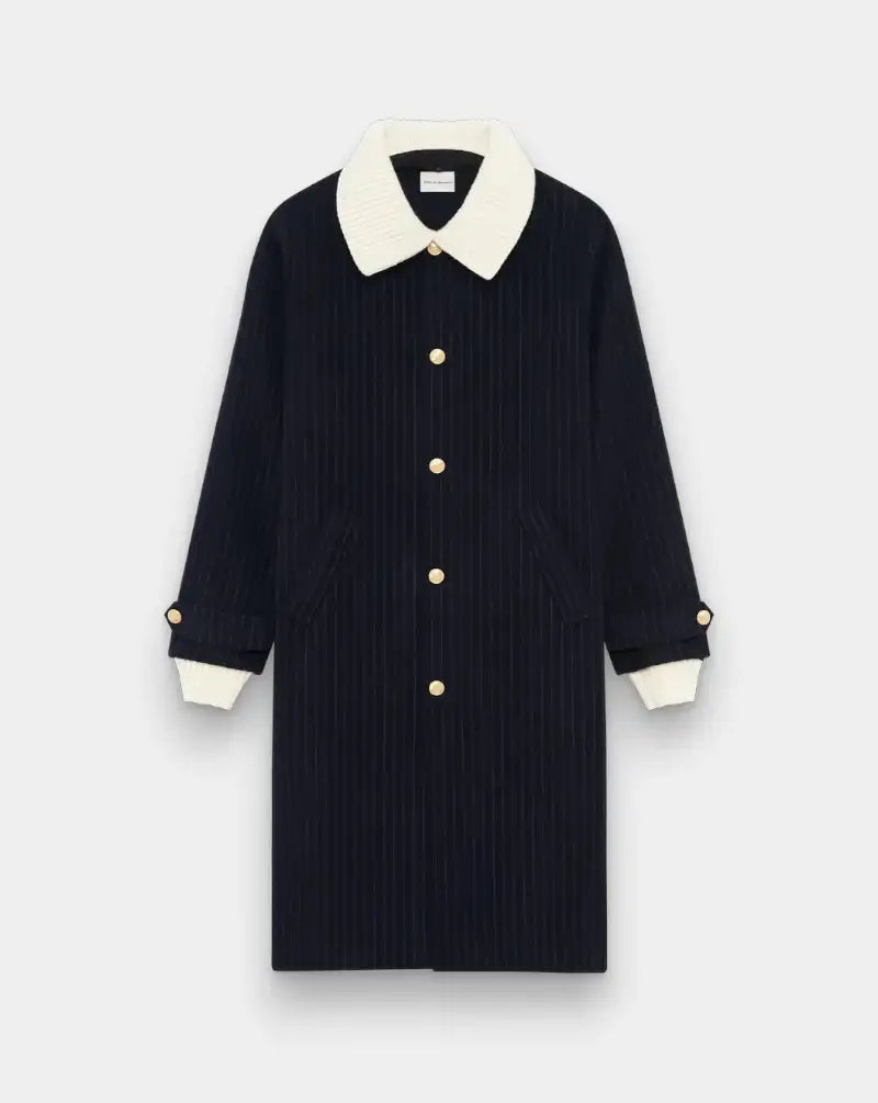Chaqueta Drole de Monsieur Le Manteau Pinstripes CT143 WO041 DNY DROLE DE MONSIEUR