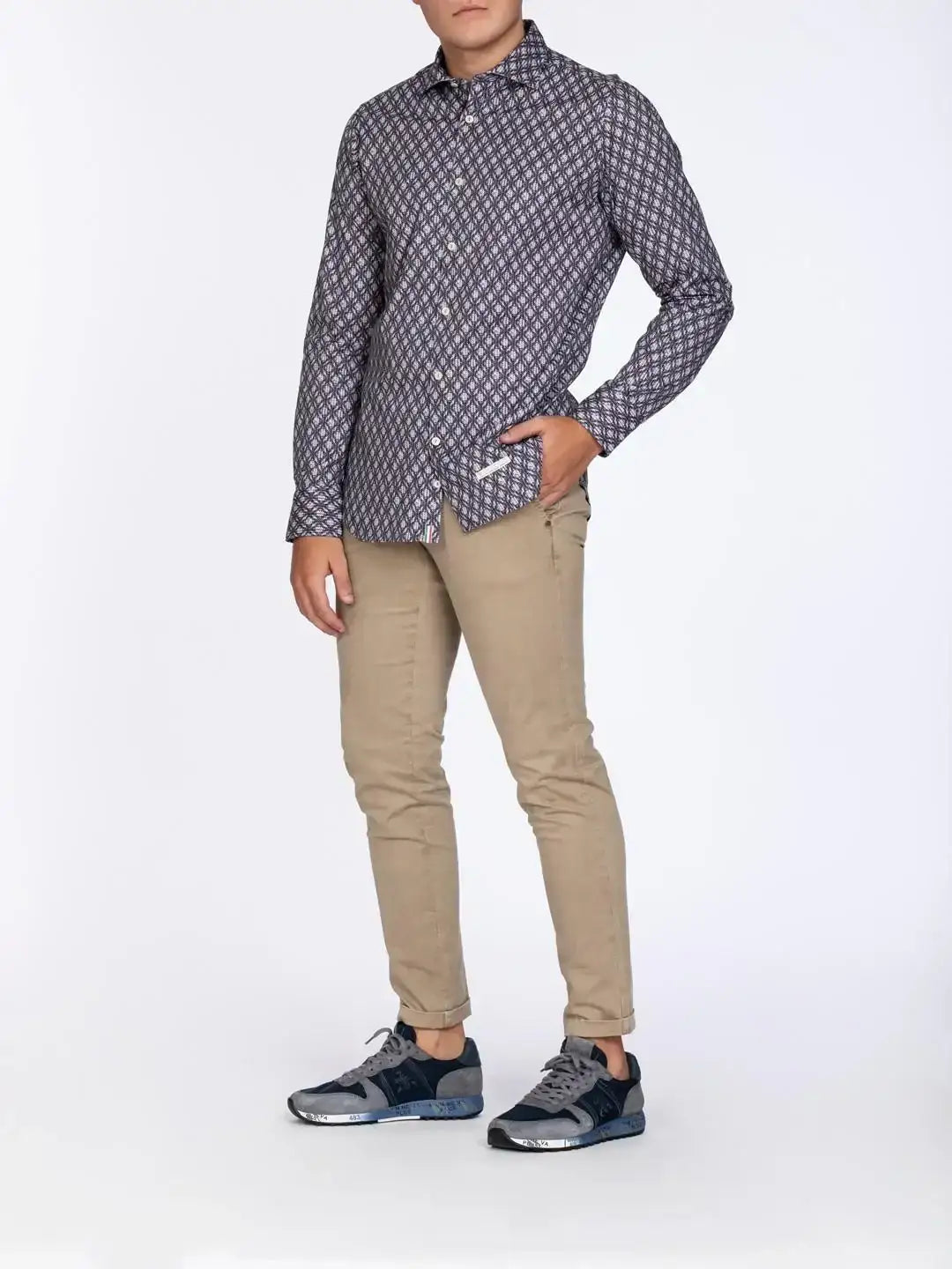 Camisa Tintoria Mattei Estampado 1RCRNJWFX1 25 TINTORIA MATTEI