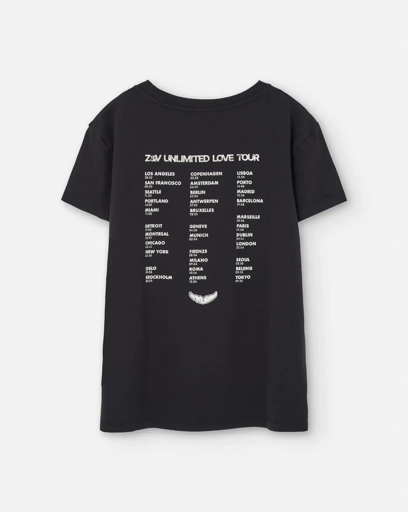 Camiseta Zadig & Voltaire Concert Cherry Love JWTS02684 BLACK ZADIG & VOLTAIRE