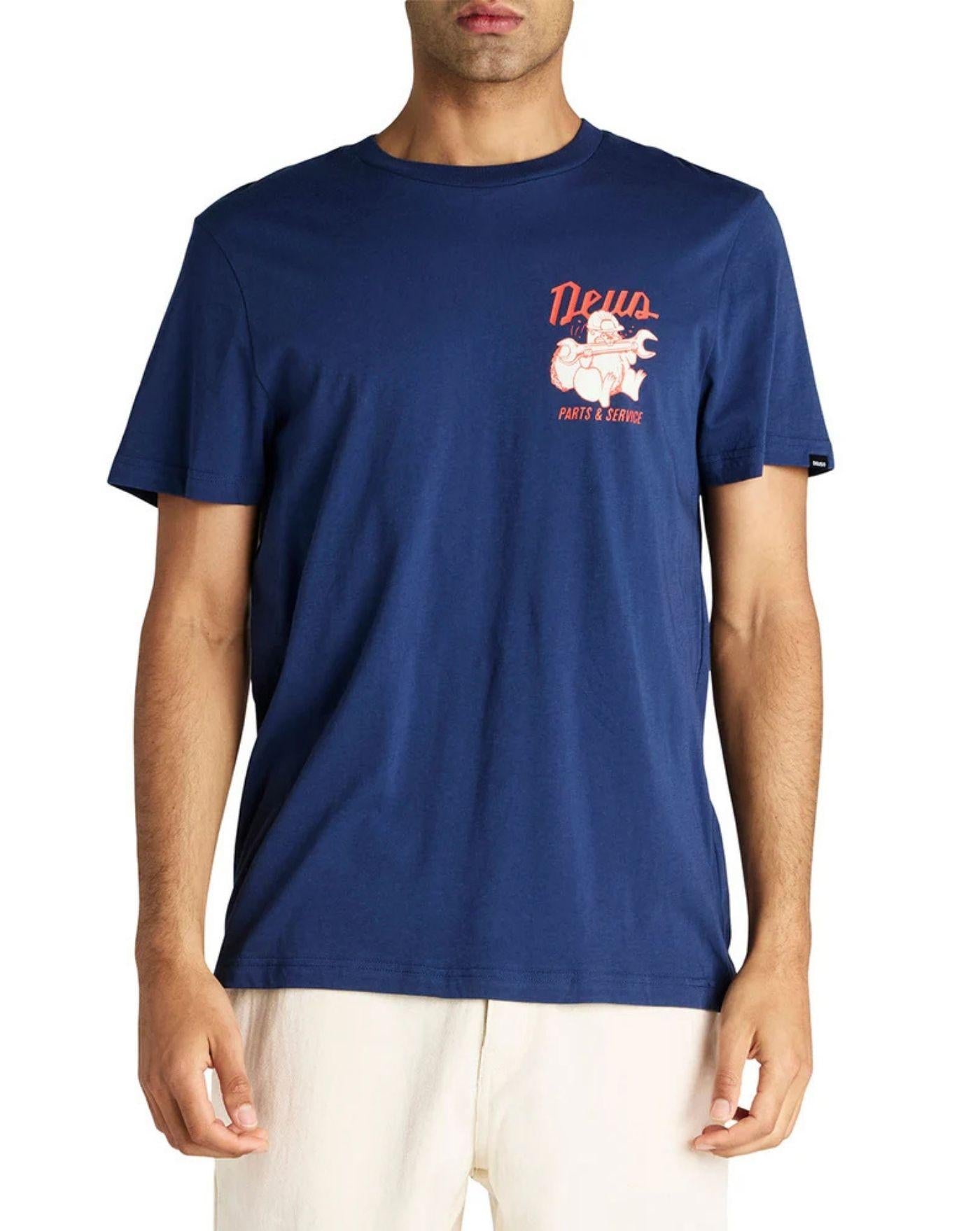 Camiseta Deus Ex Machina Overbite DMP251953C MECHANIC BLUE DEUS EX MACHINA