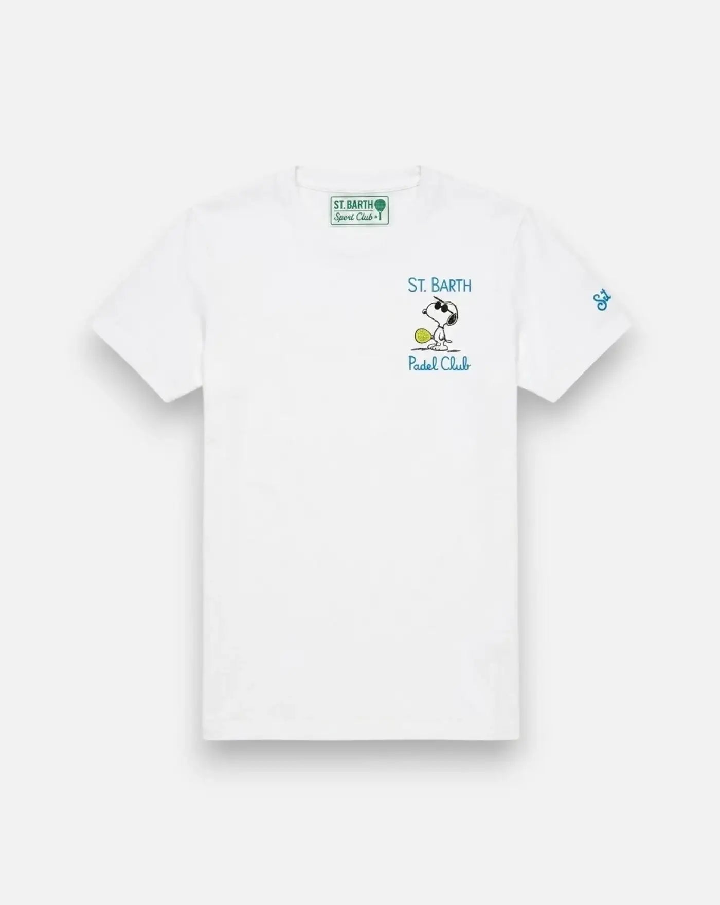 Camiseta MC2 Saint Barth "snoopy padel club portofino" POT0001 02498L 01N EMB MC2 SAINT BARTH