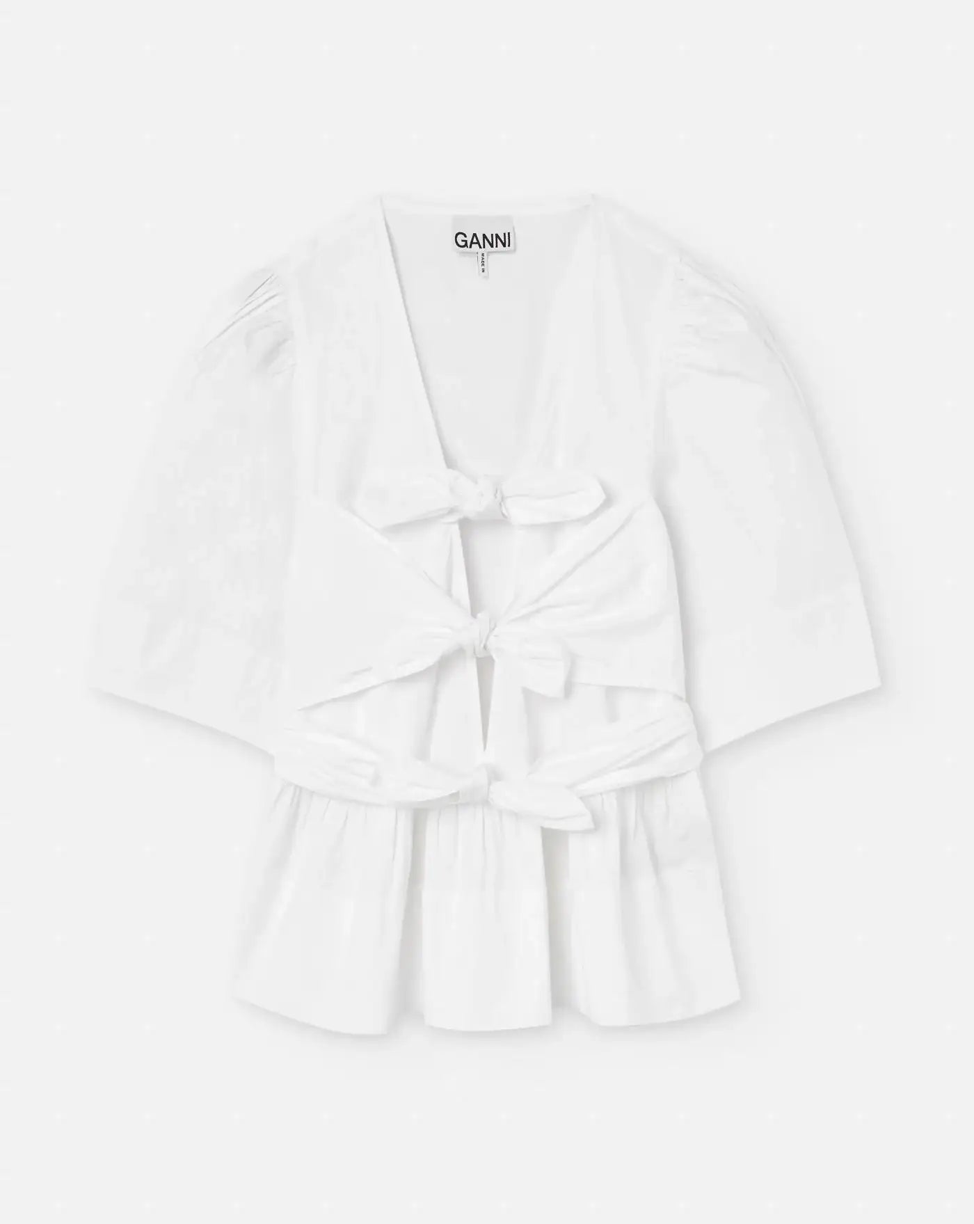 Blusa Ganni Washed Stretch W0309 151 GANNI