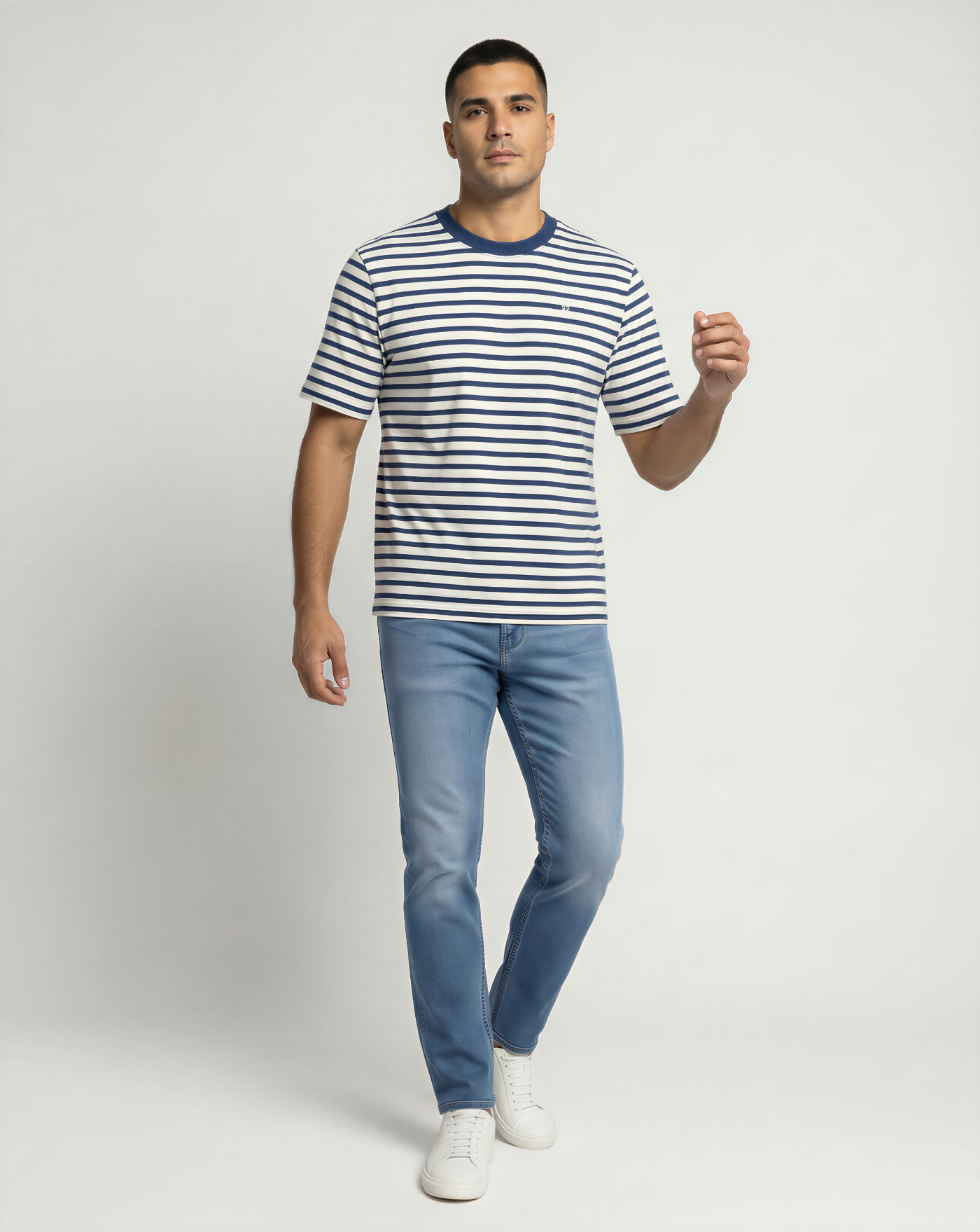 Camiseta Ami Paris Mariniere UTS374JE0210 A044 AMI PARIS