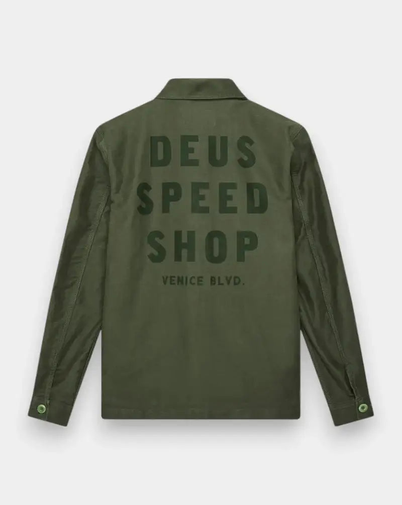 Chaqueta Deux Ex Machina Speedshop Chore Jacket DMF255418 CYPRESS GREEN DEUS EX MACHINA