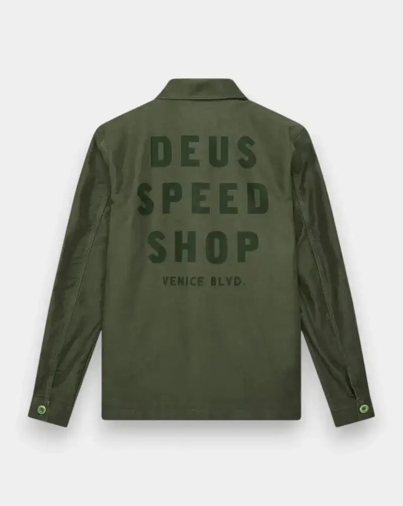 Chaqueta Deux Ex Machina Speedshop Chore Jacket DMF255418 CYPRESS GREEN DEUS EX MACHINA