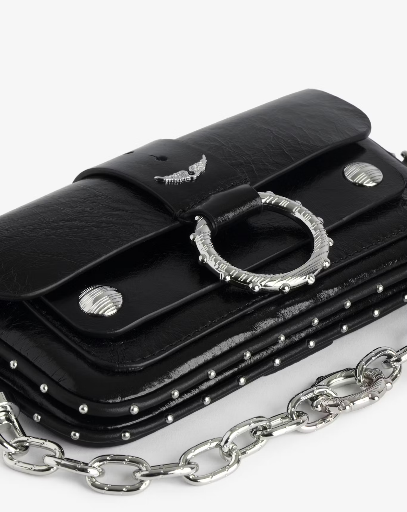 Bolso Zadig & Voltaire Kate Wallet Vintage Patent LWBA03910 BLACK 011 ZADIG & VOLTAIRE