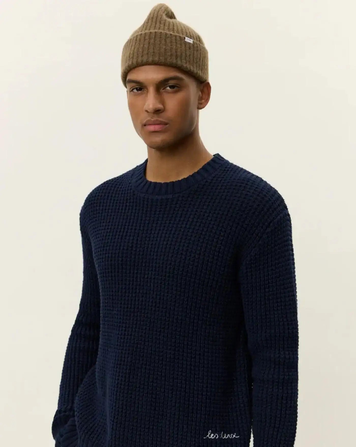 Jersey Les Deux Alvin Waffle Crewneck Knit 1000570 460 LES DEUX