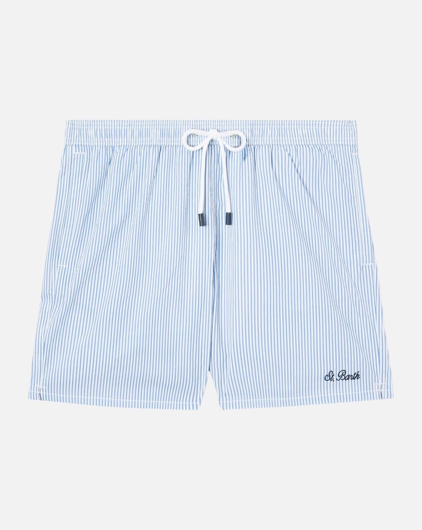 Bañador Mc2 Saint Barth Patmos Seersucker Stripes PATM001 01706L 31 L EMB MC2 SAINT BARTH