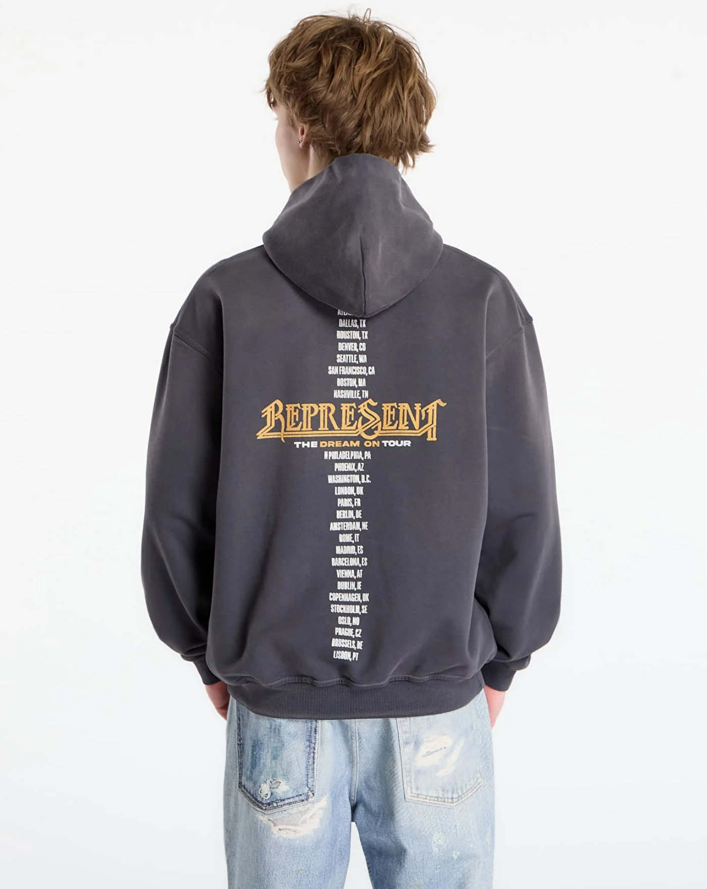 Sudadera Represent Golden Tour Hoodie MLM100822 46SUN FADE GREY REPRESENT