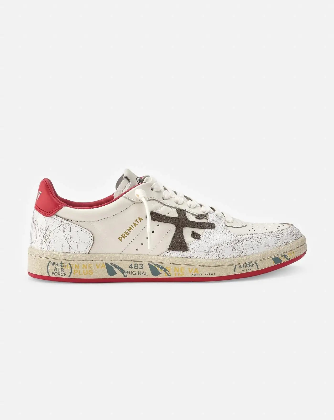 Zapatillas Premiata BsktClay Var 6777 BSKTCLAY VAR 6777 WHITE/RED PREMIATA