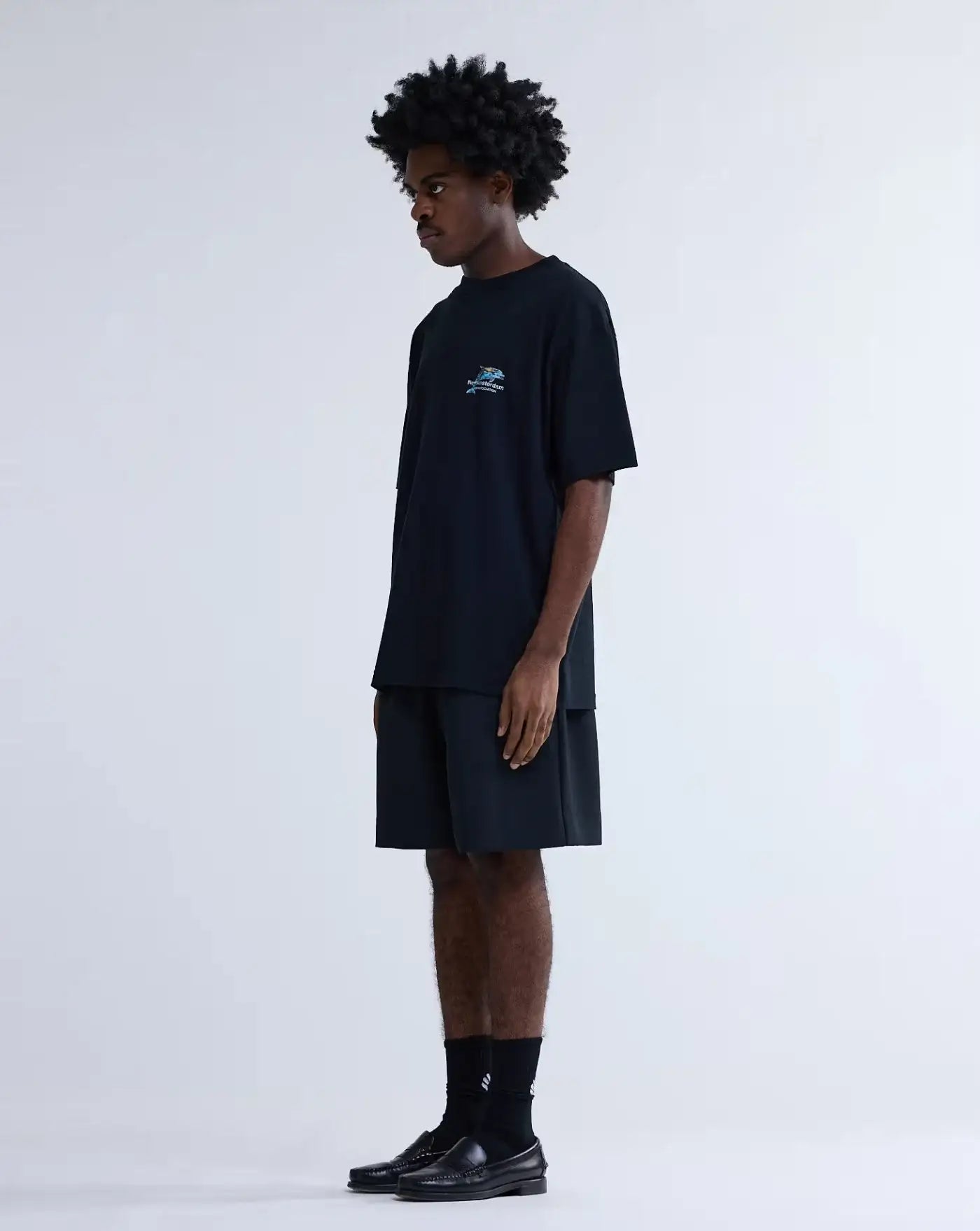 Camiseta New Amsterdam Dolphin Tee 2601081001 BLACK NEW AMSTERDAM