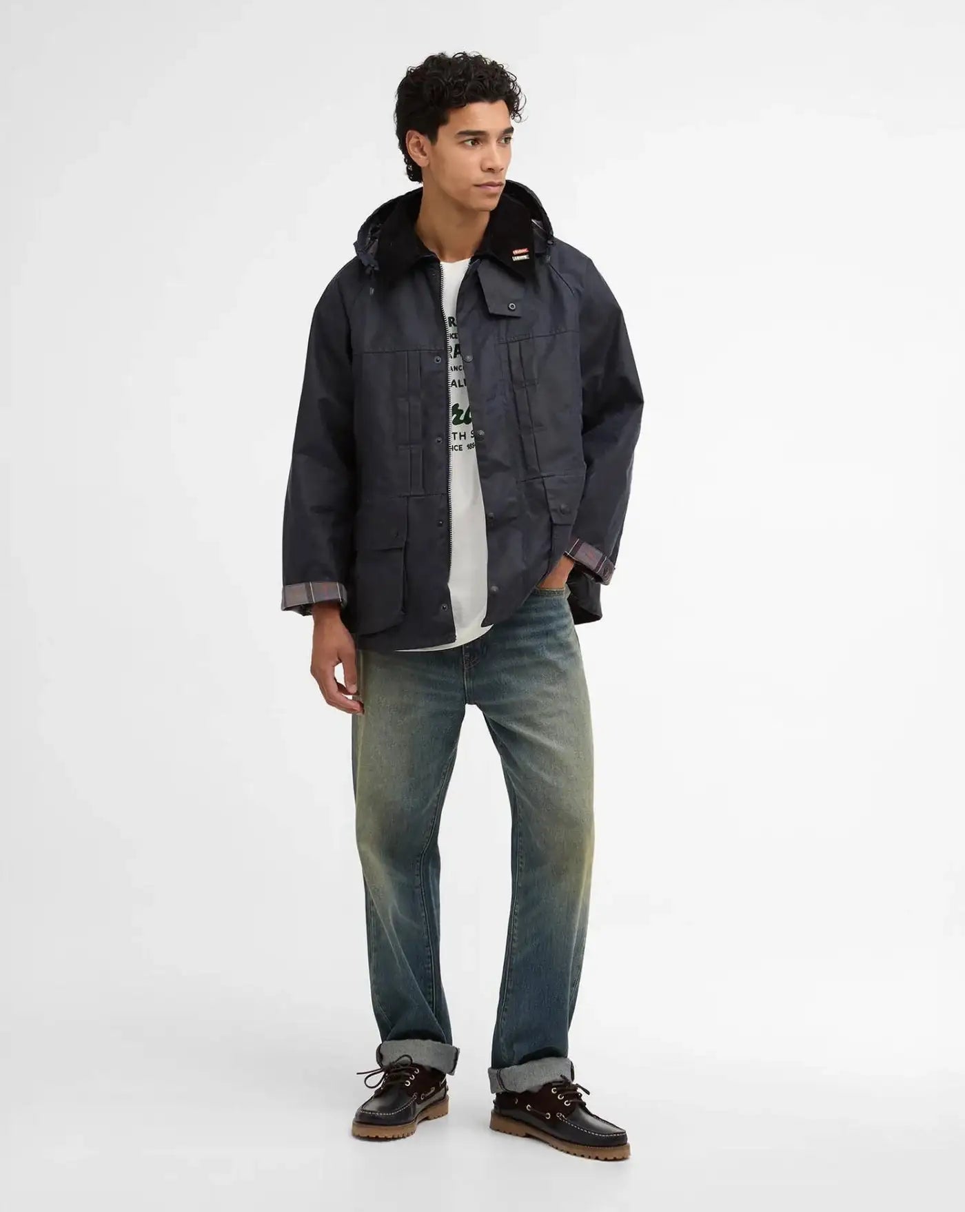 Chaqueta Barbour x Levi's Oversized Bedale Waxed Jacket MWX2510NY 71 BARBOUR