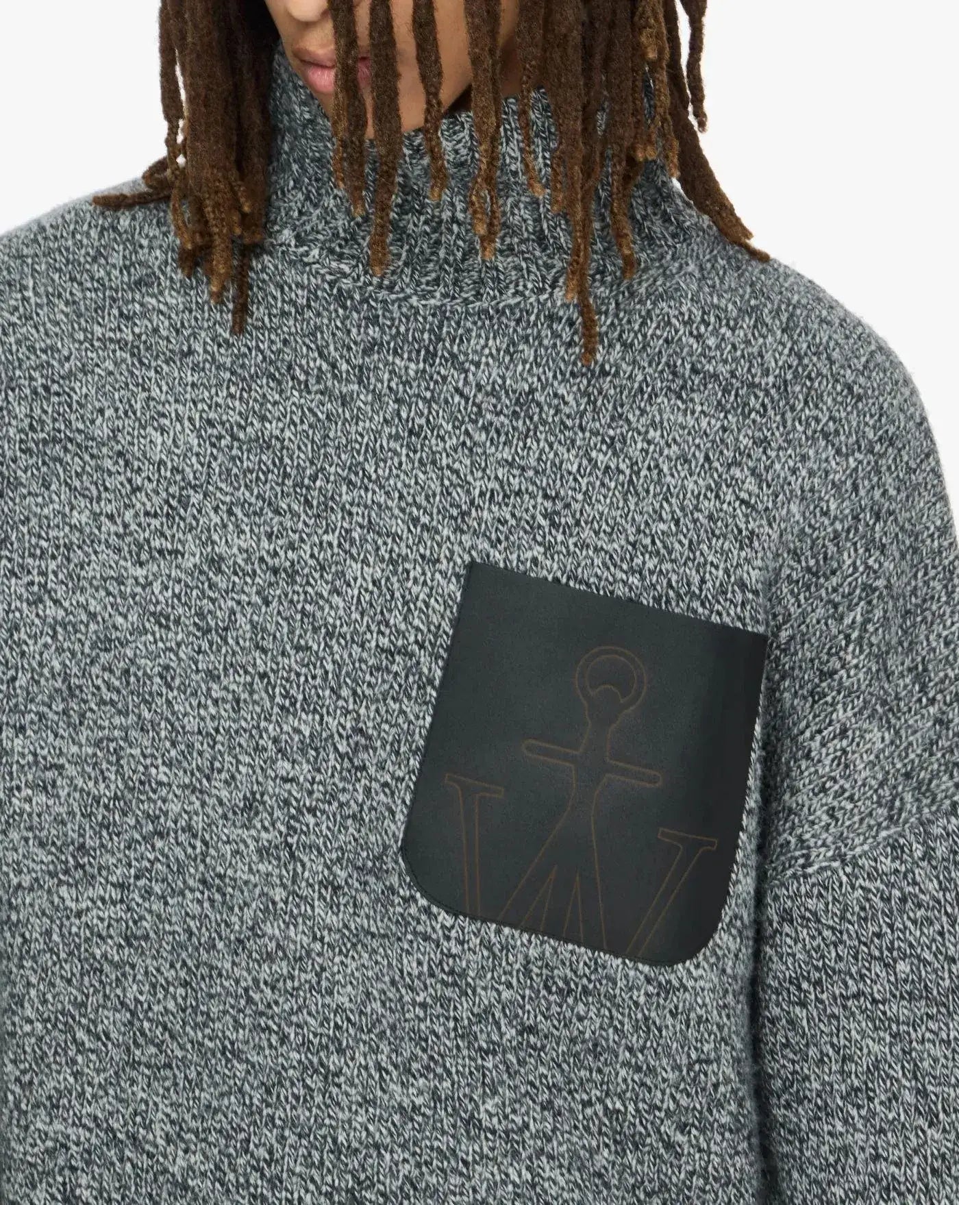 Jersey Jw Anderson Leather Patch Pocket KW1234YN0367 929 JW ANDERSON